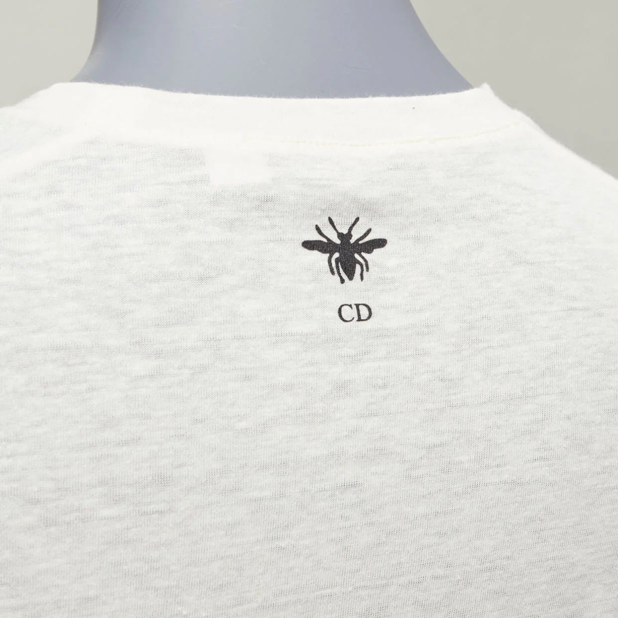 Women's Christian Dior Cotton Linen Brutal Journey Of The Heart Crew Tshirt - Image 8