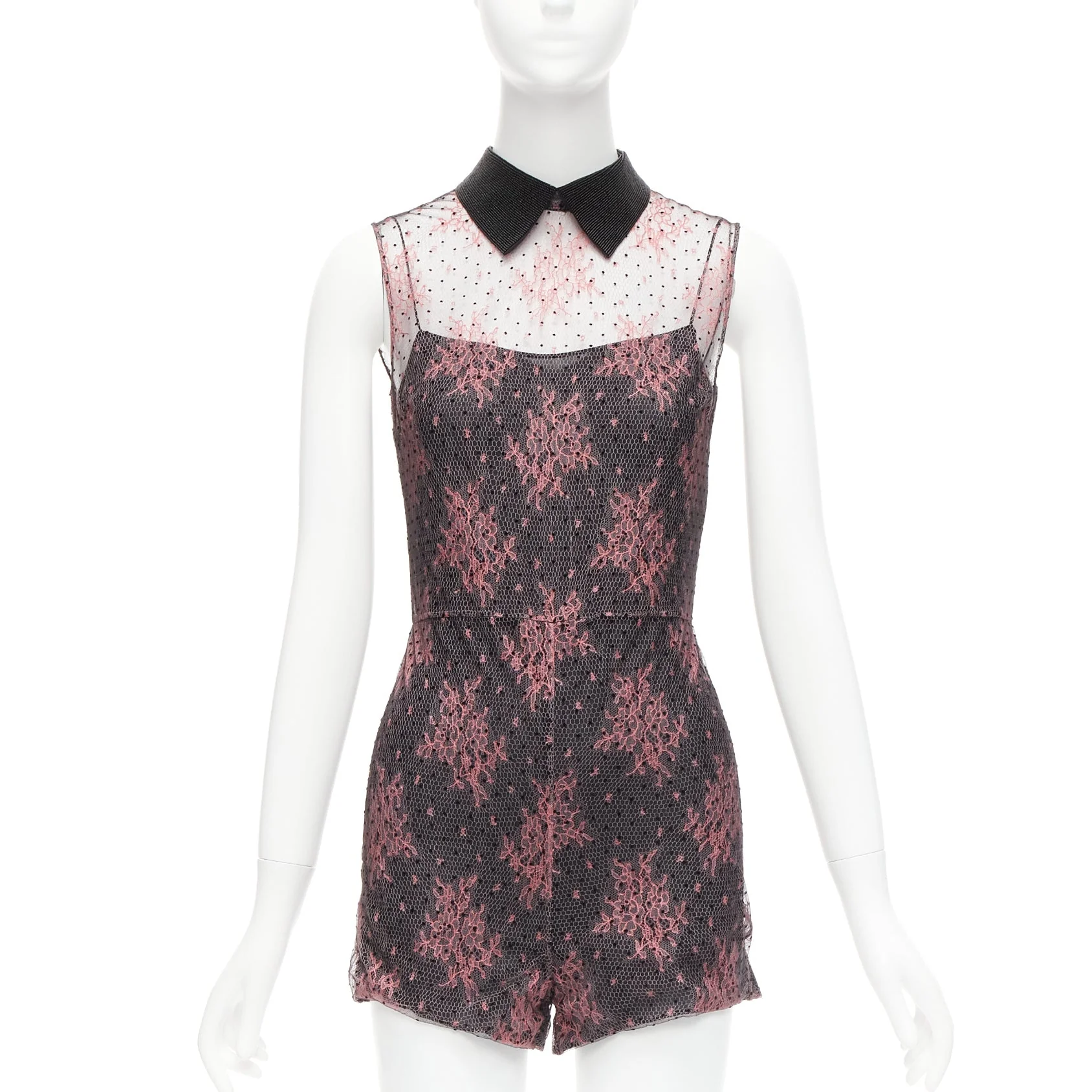 Women's Christian Dior intricate lace overlay playsuromper - Image 7