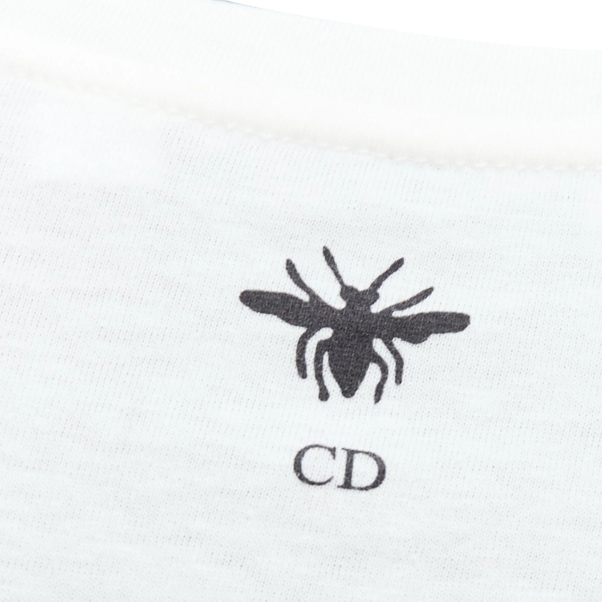 Women's Dior Double Bird Astrology Print Cotton Linen Short Sleeve Tshirt - Image 2