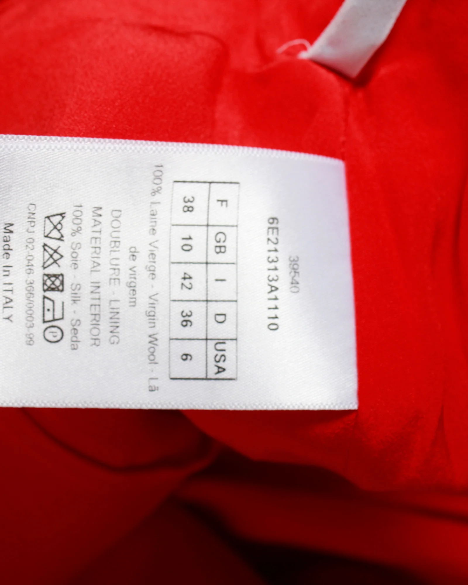 Women's Dior Knee-Length Skirt in Red Virgin Wool - Image 5