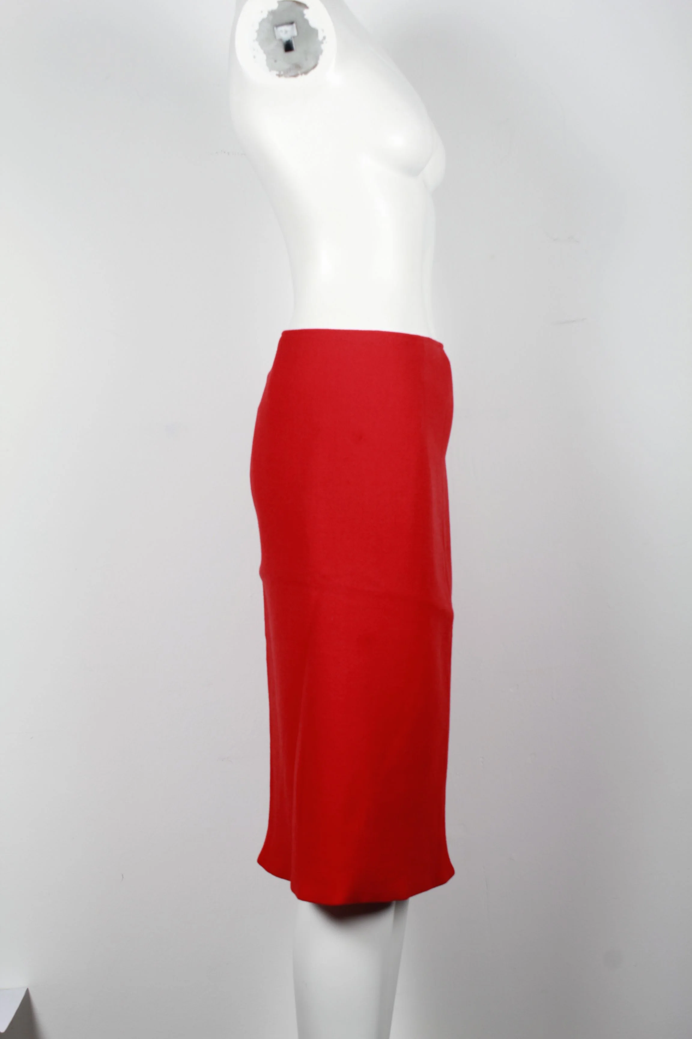 Women's Dior Knee-Length Skirt in Red Virgin Wool - Image 7
