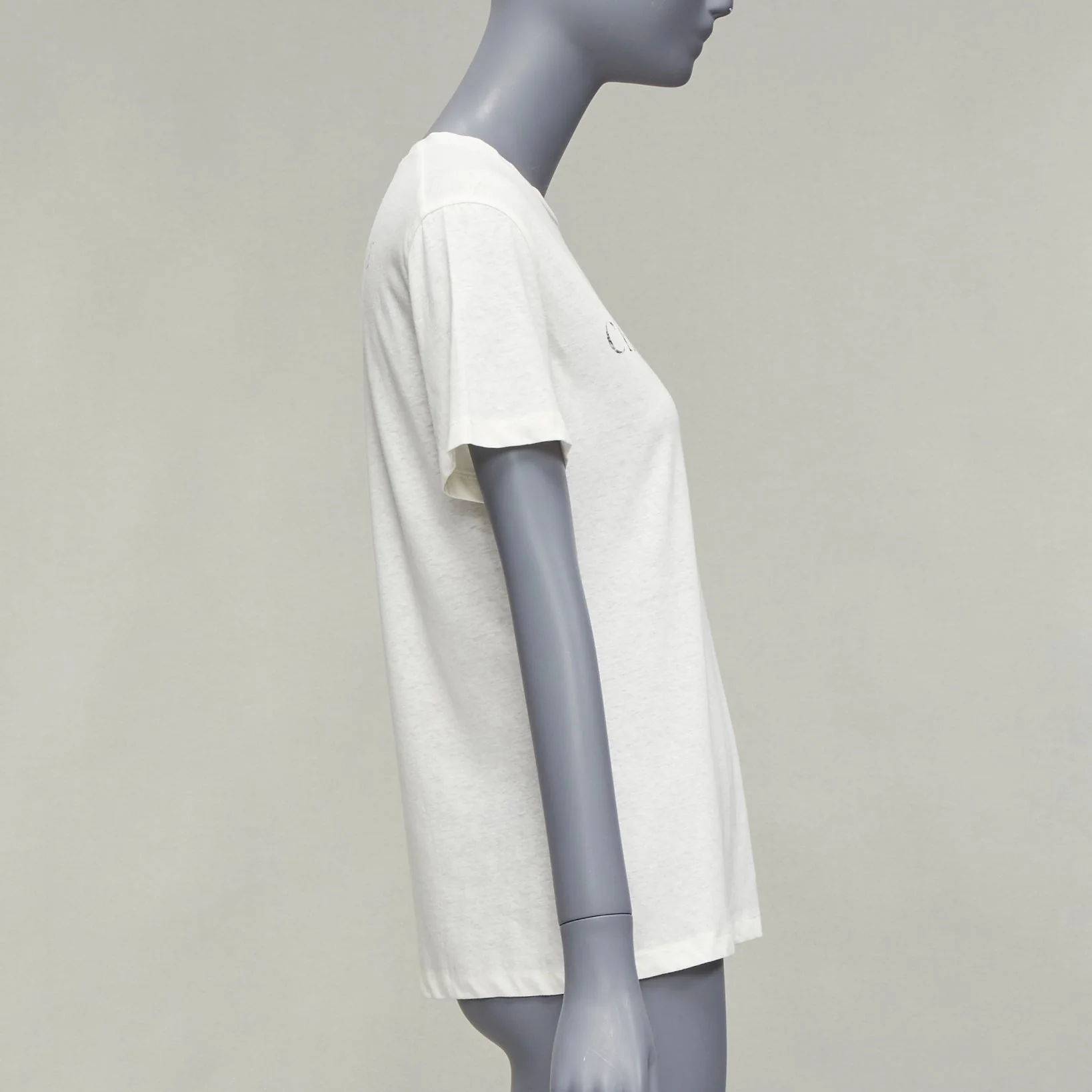 Women's Dior MMXX Together Apart Print Washed Cotton Linen Sleeve Tshirt - Image 10