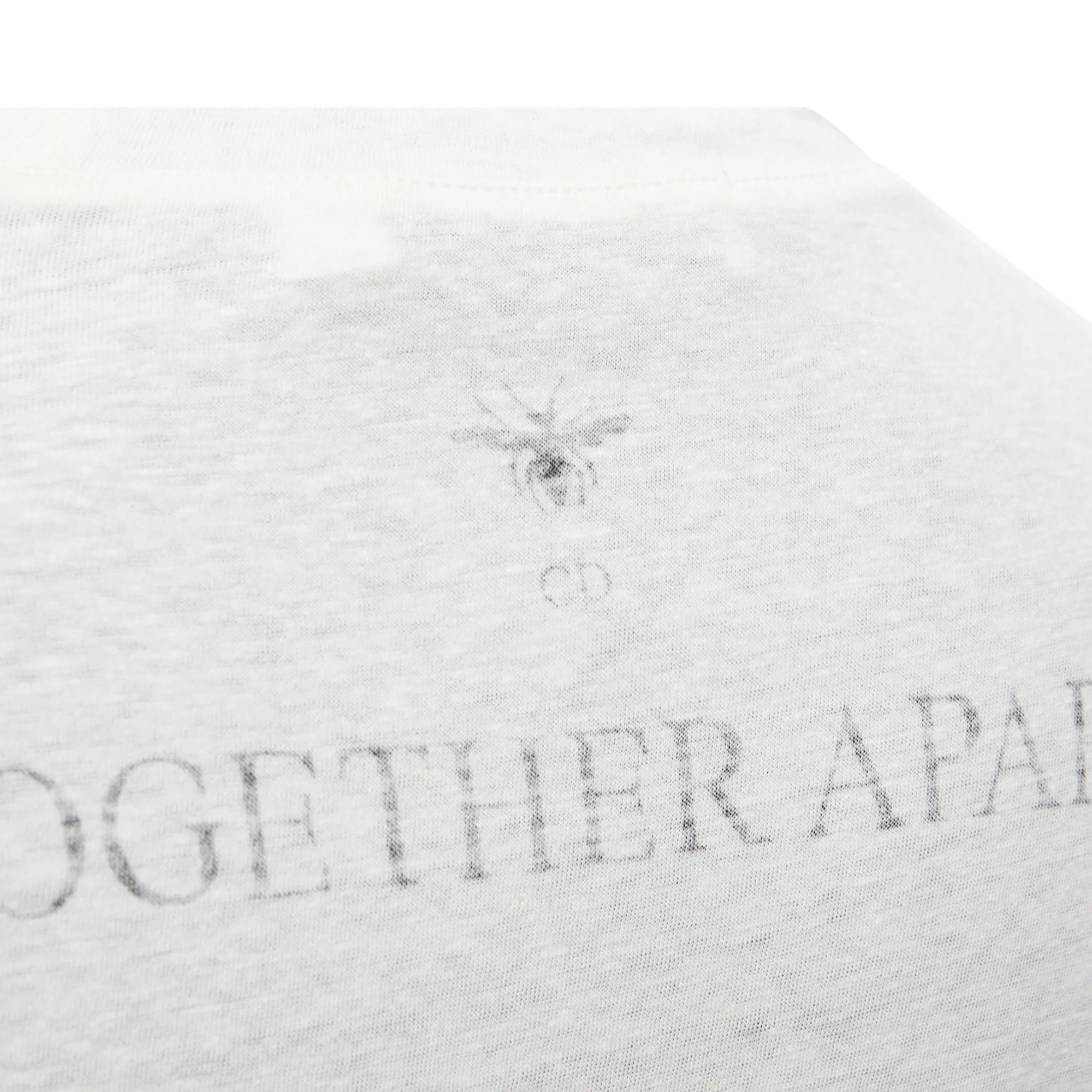 Women's Dior MMXX Together Apart Print Washed Cotton Linen Sleeve Tshirt - Image 2