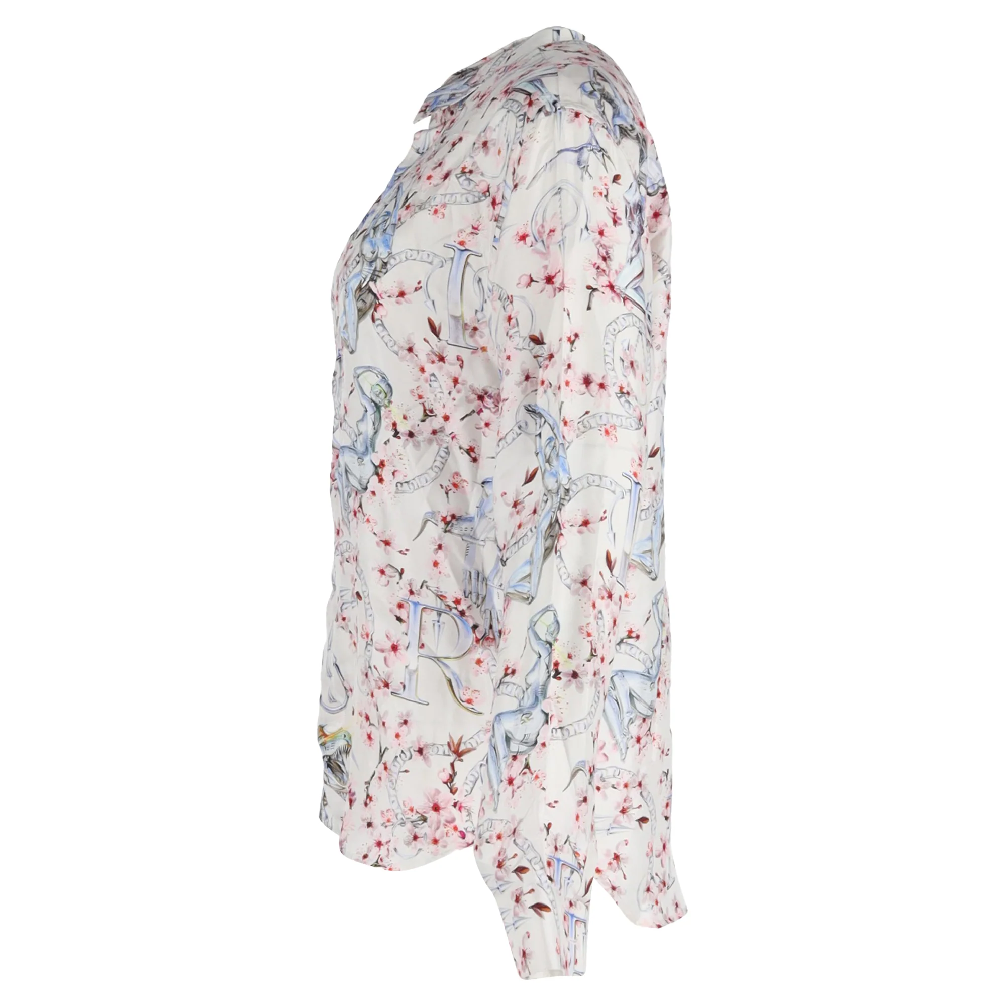 Women's Dior Printed Button-Down Shirt in Multicolor Silk - Image 2