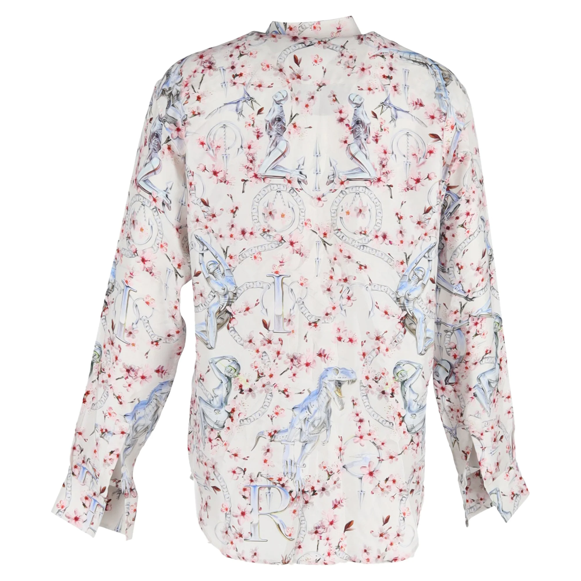 Women's Dior Printed Button-Down Shirt in Multicolor Silk - Image 3