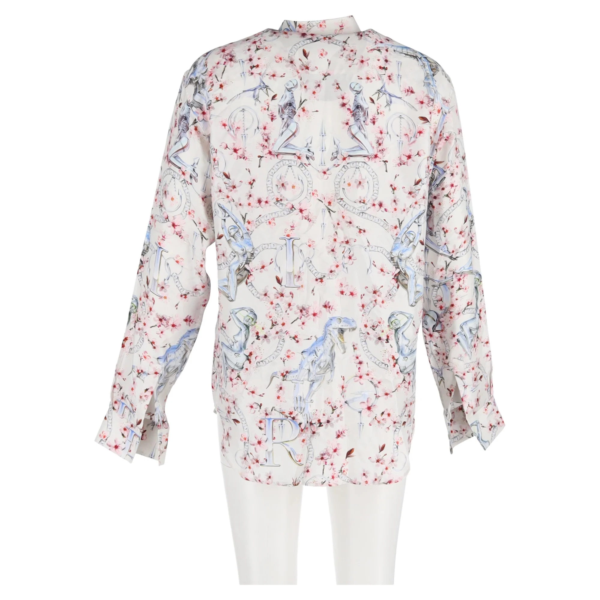 Women's Dior Printed Button-Down Shirt in Multicolor Silk - Image 6