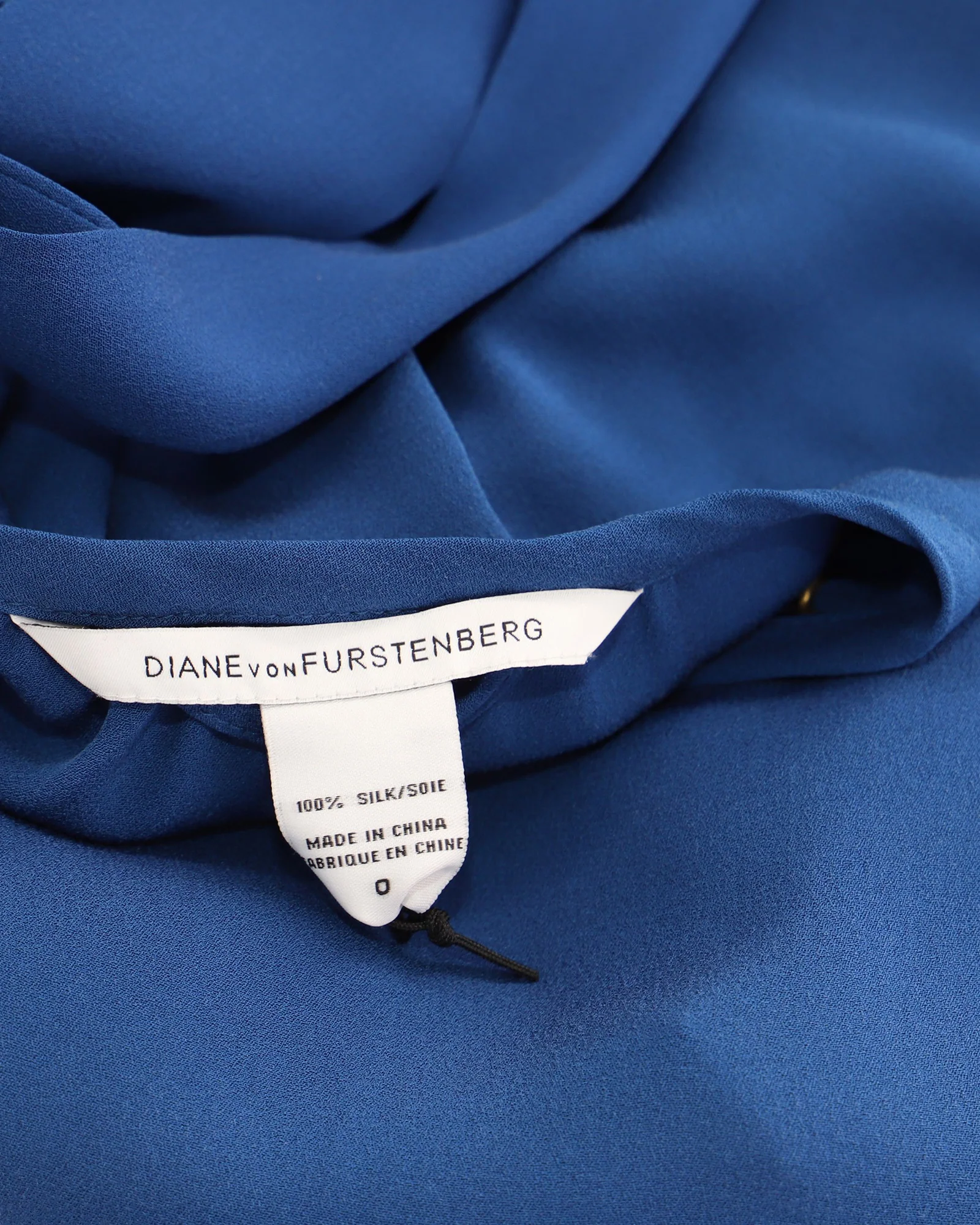 Women's Diane von Furstenberg Florina Tunic Short Dress in Blue Silk - Image 6