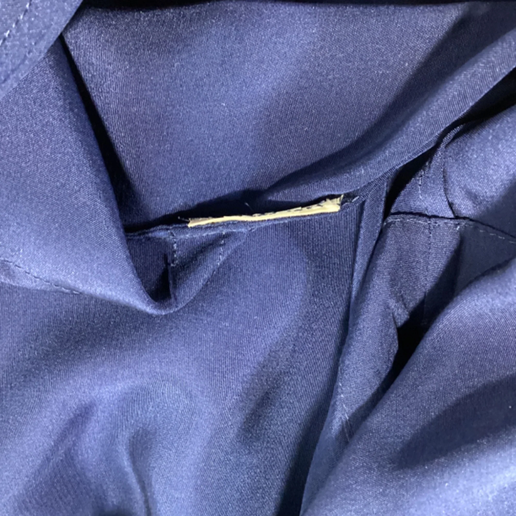 Women's Diane Von Furstenberg Hatsu Layered Colorblock Crepe De Chine Mini Shirt Dress in Navy Blue Silk - Image 6