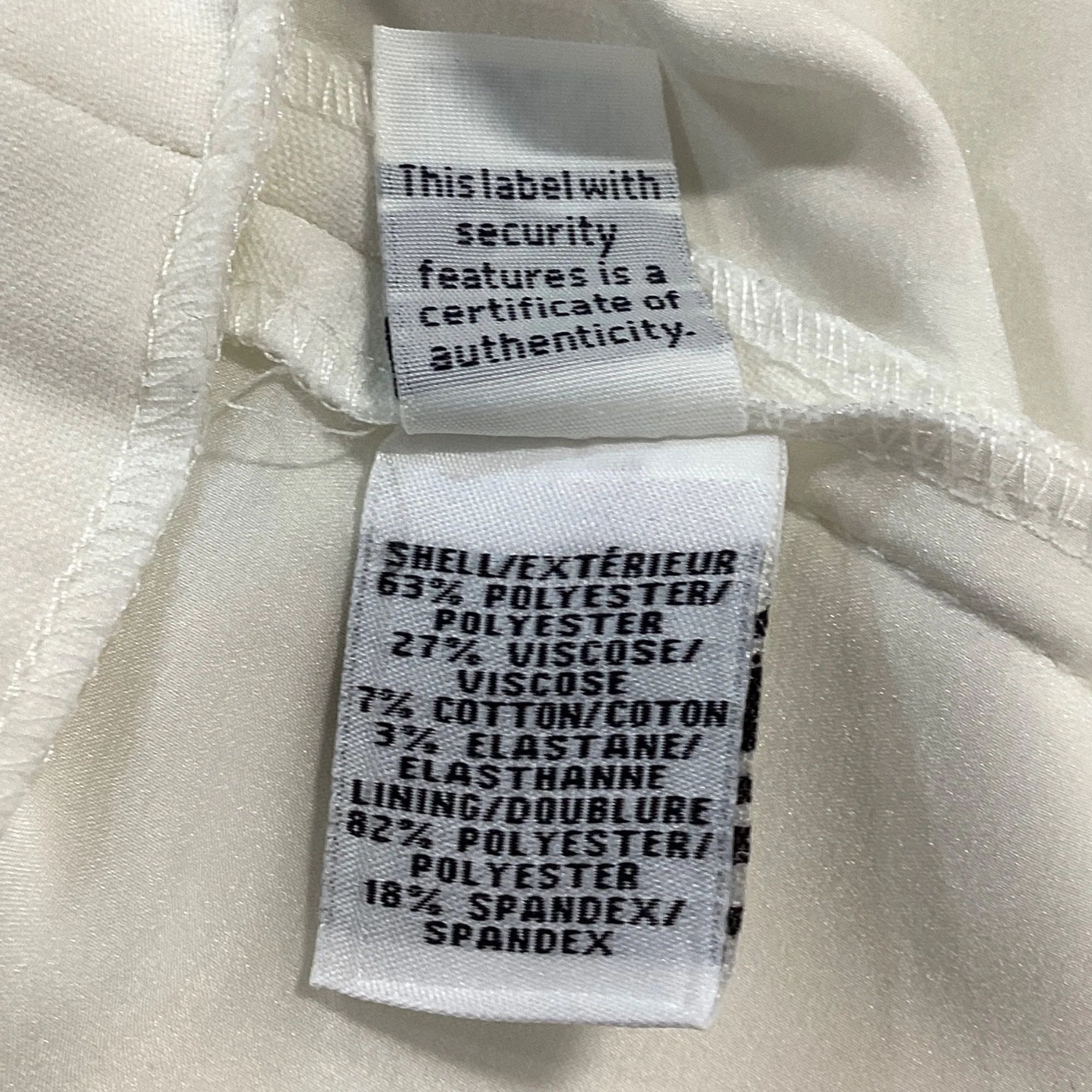 Women's Diane Von Furstenberg Sleeveless Mini Dress w/ Pockets in White Polyester - Image 7