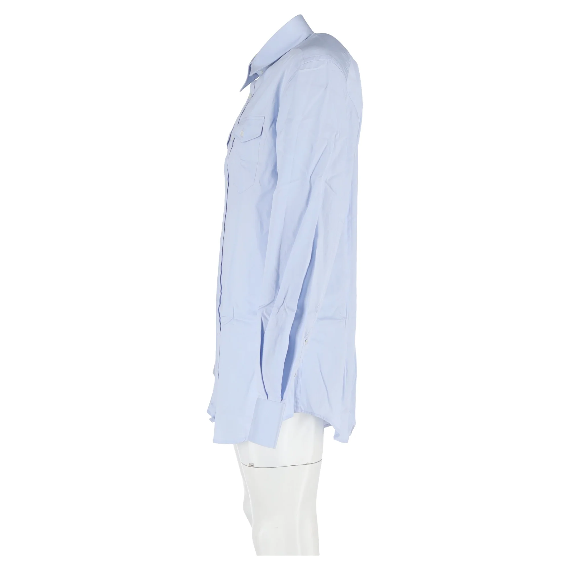 Men's Dolce & Gabbana Shirt in Light Blue Cotton - Image 5