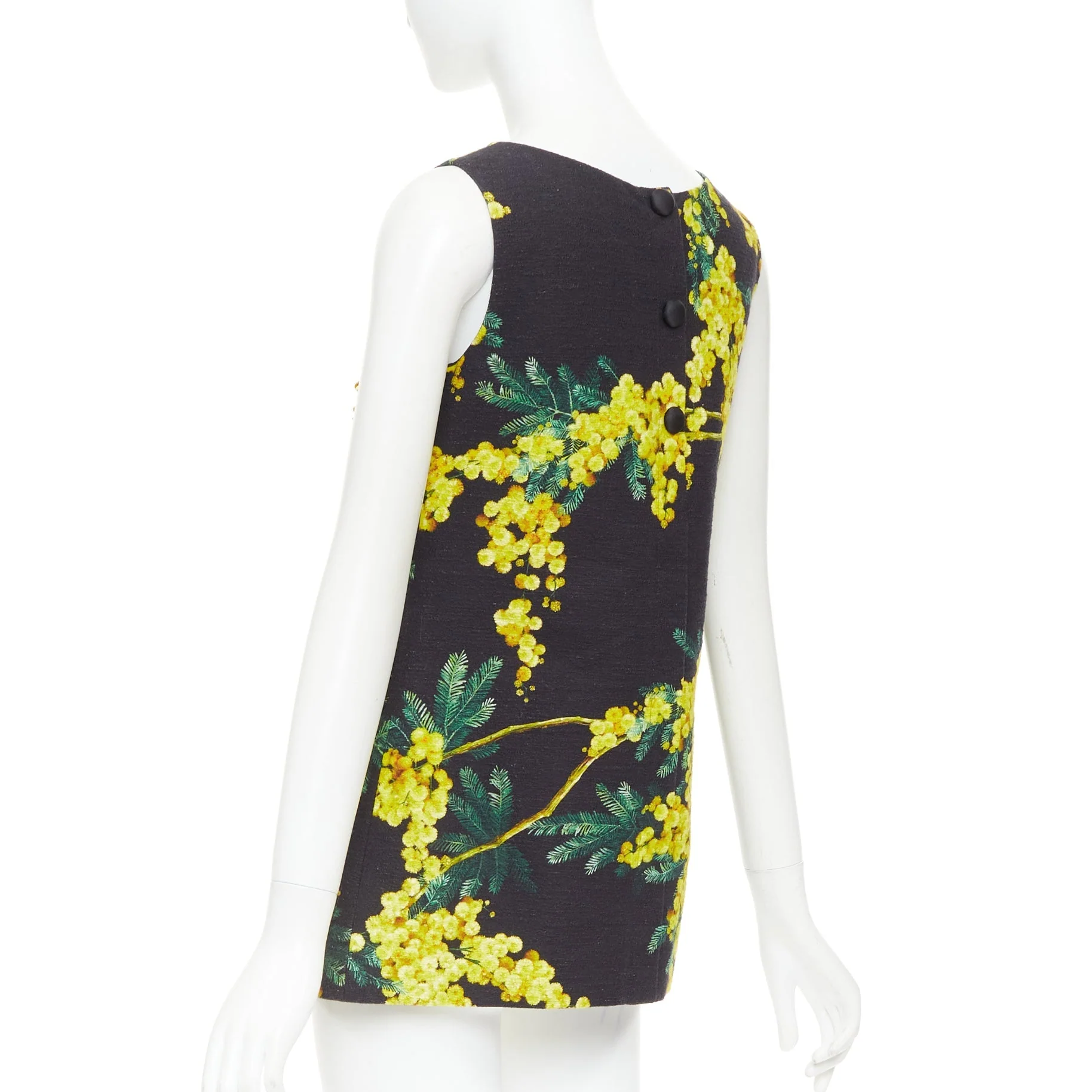 Women's Dolce Gabbana beaded mimosa acacia print floral tunic - Image 6
