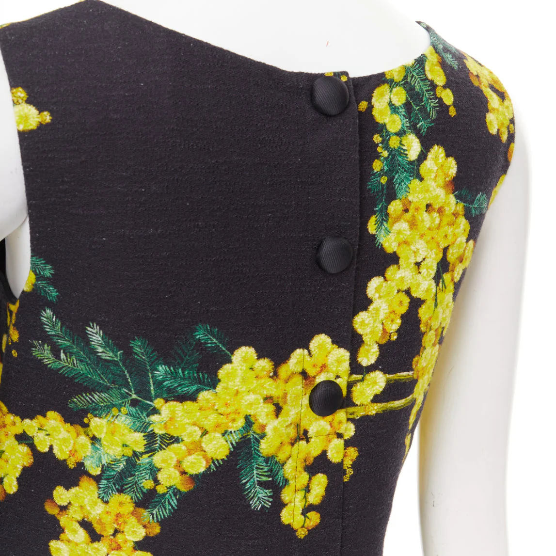 Women's Dolce Gabbana beaded mimosa acacia print floral tunic - Image 7