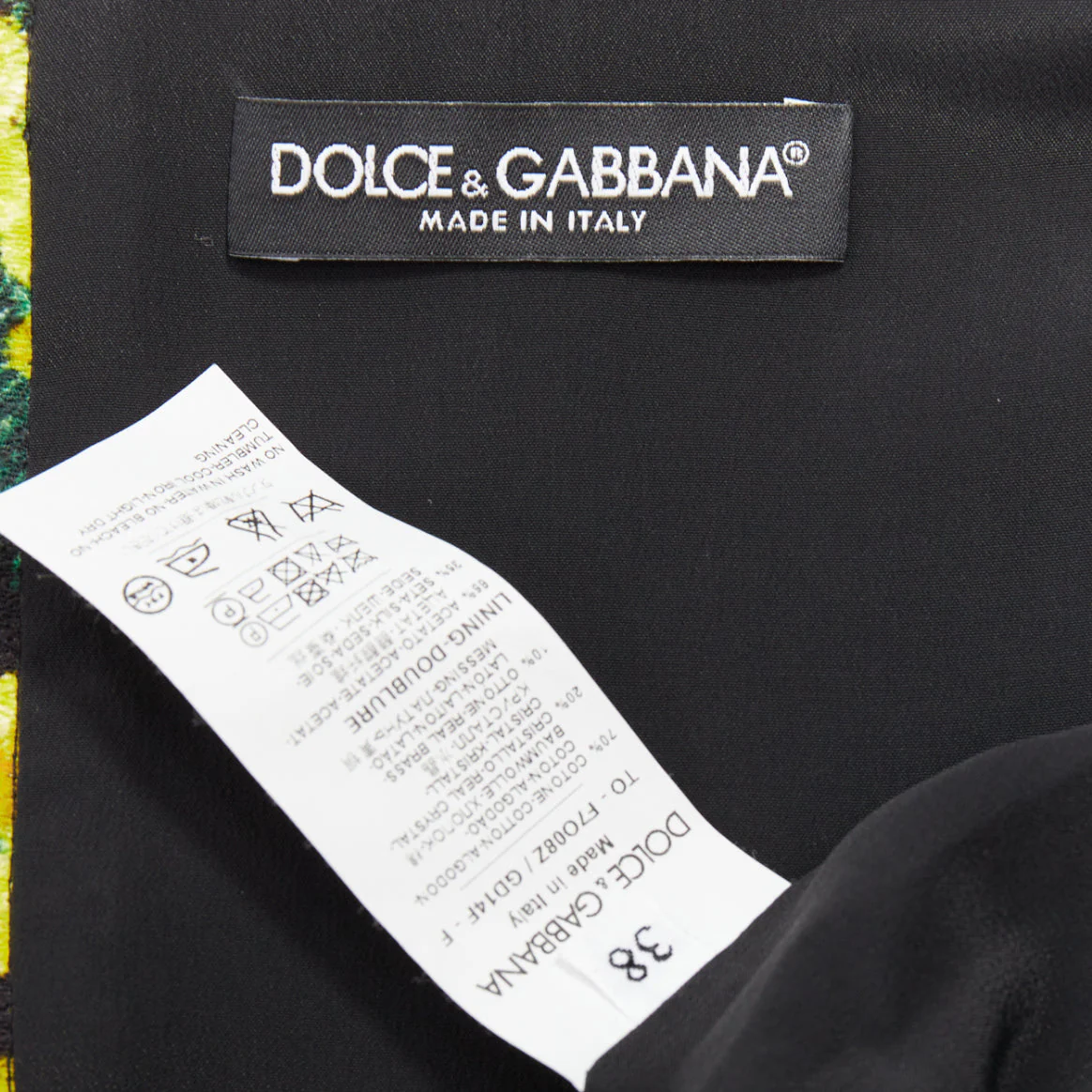 Women's Dolce Gabbana beaded mimosa acacia print floral tunic - Image 8