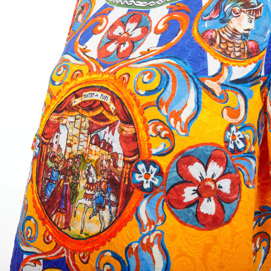 Women's Dolce Gabbana Carretto Siciliano print jacquard tunic top - Image 2