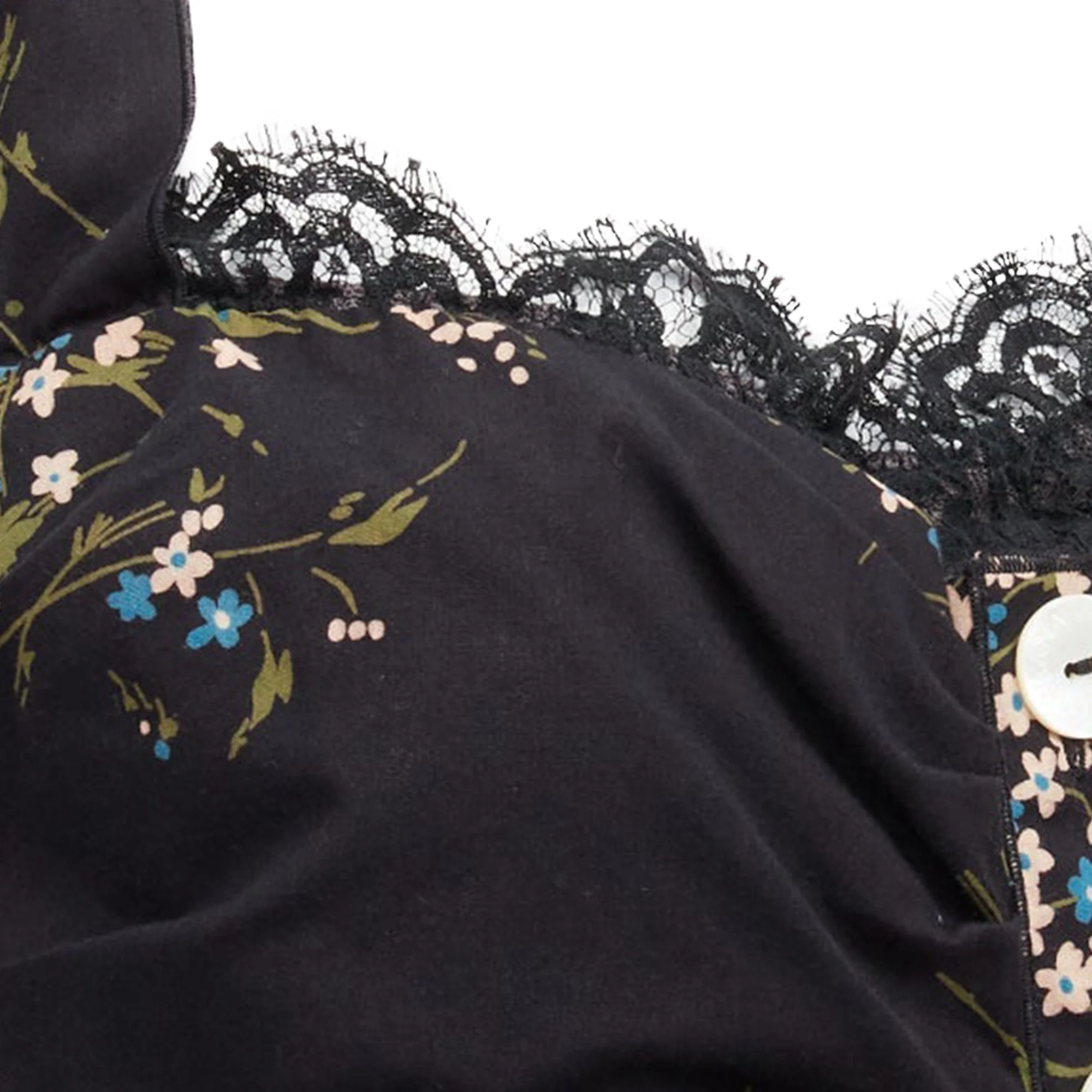 Women's Dolce & Gabbana floral print cross back lace trim corset top - Image 6