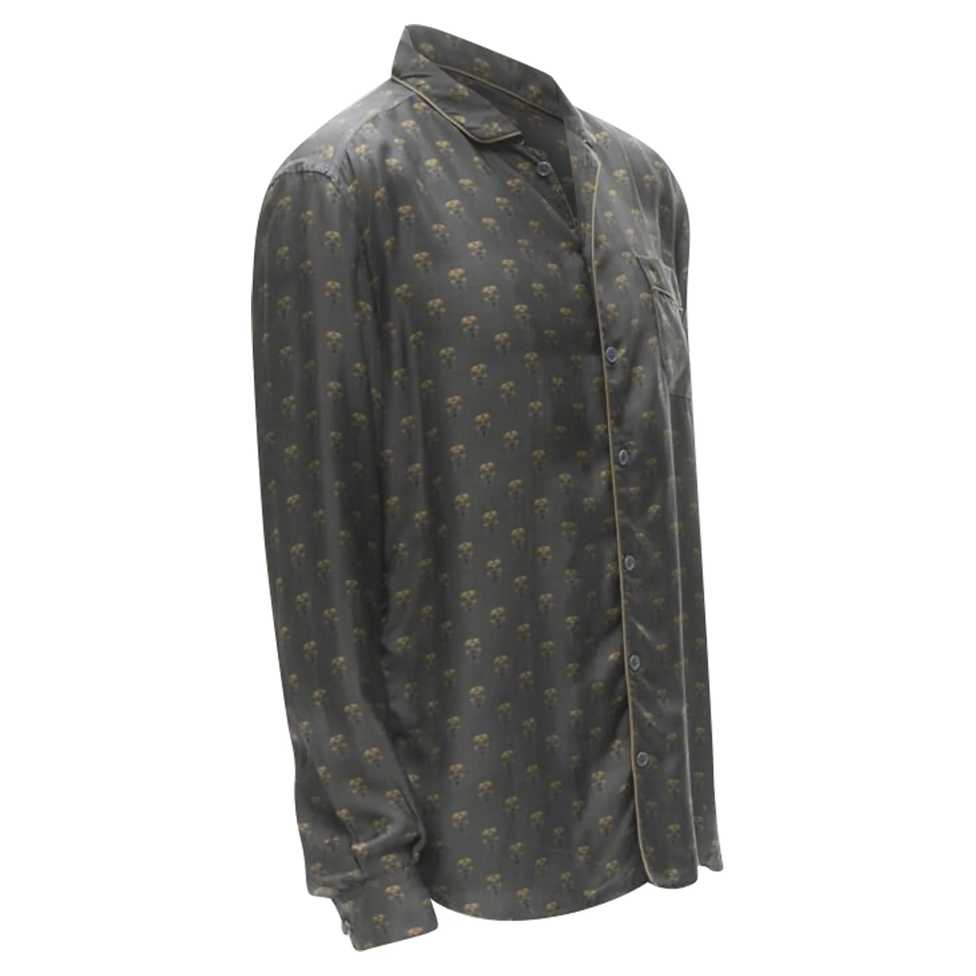 Women's Dolce & Gabbana silk Queen Bee print pajama shirt - Image 3