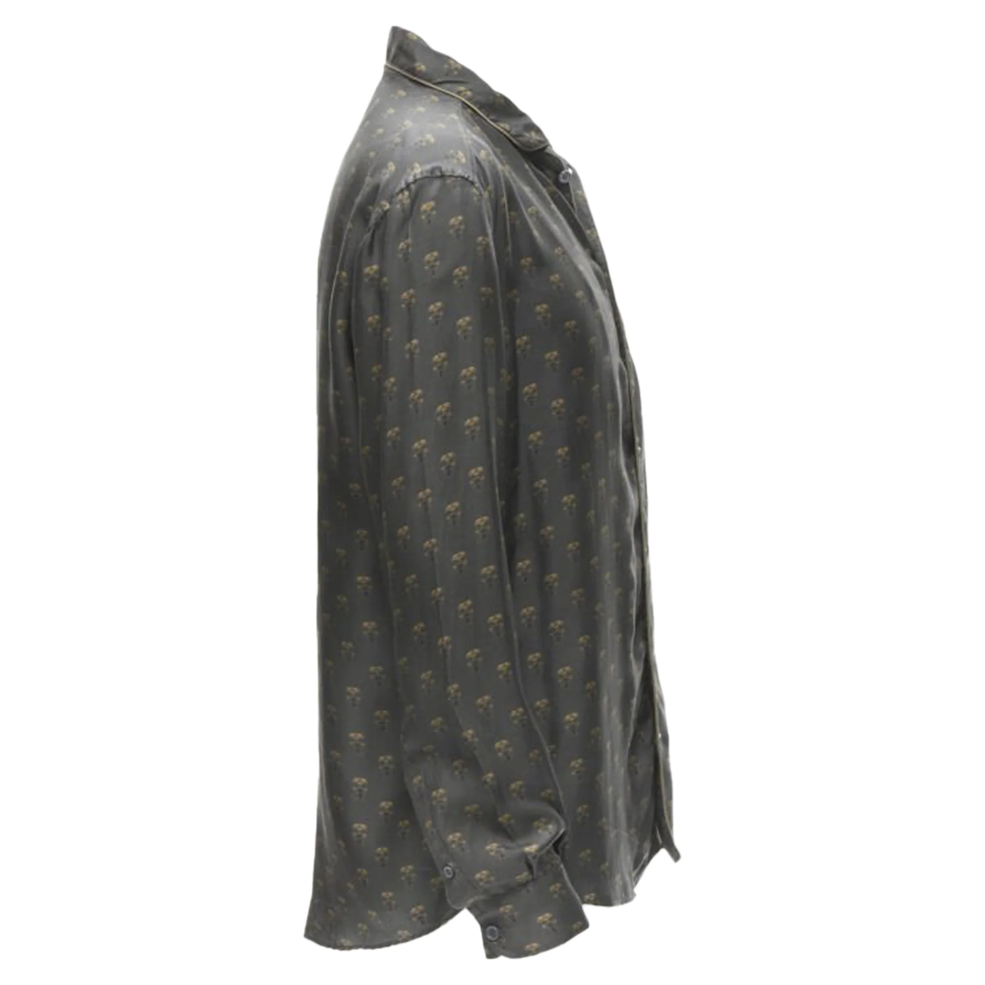 Women's Dolce & Gabbana silk Queen Bee print pajama shirt - Image 4
