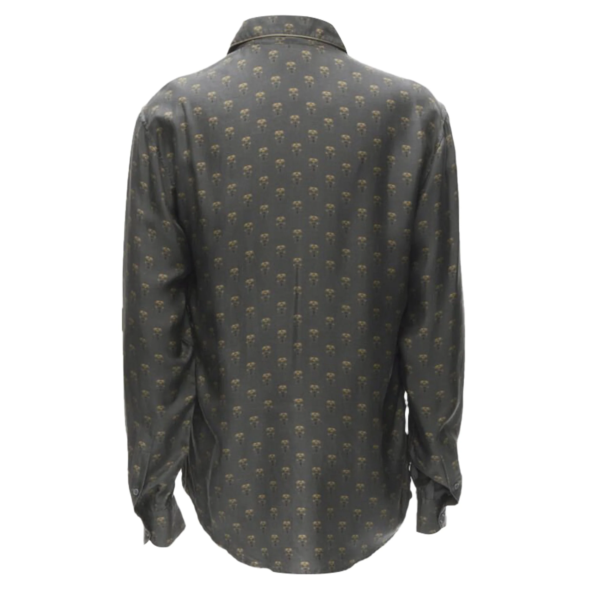 Women's Dolce & Gabbana silk Queen Bee print pajama shirt - Image 5
