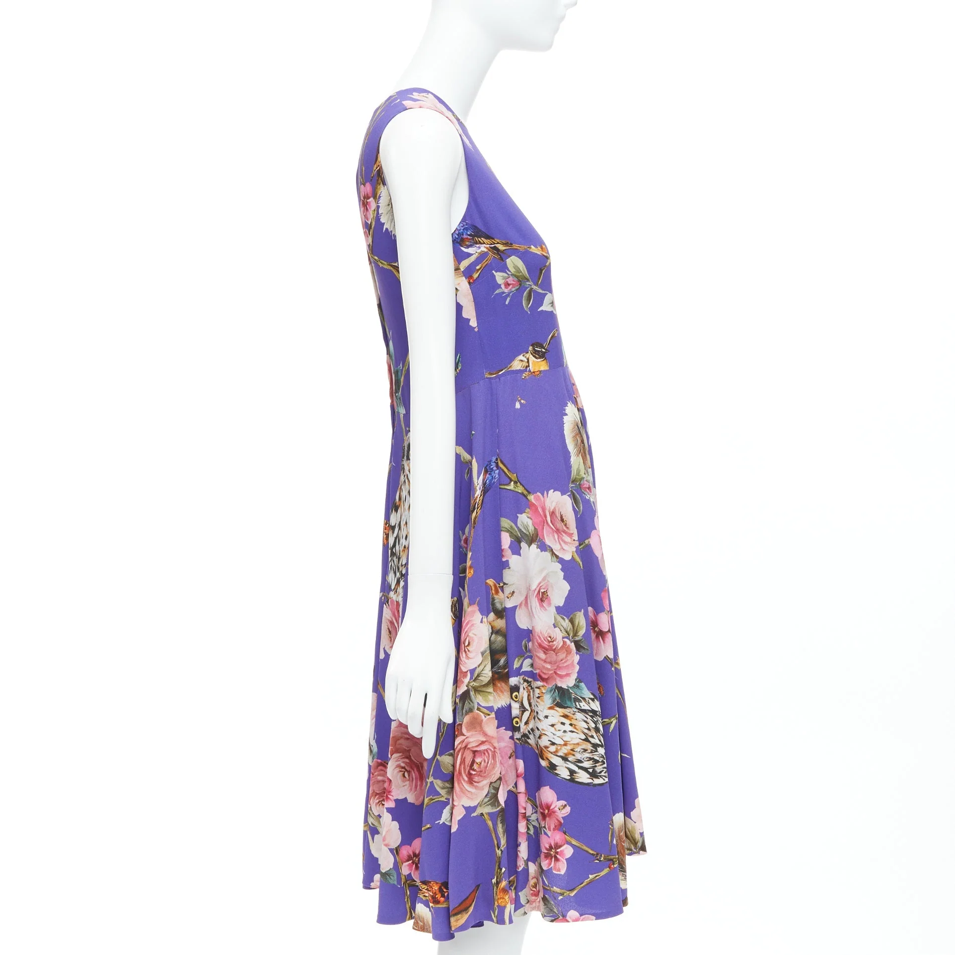 Women's Dolce Gabbana squirrel garden floral print cocktail dress - Image 10