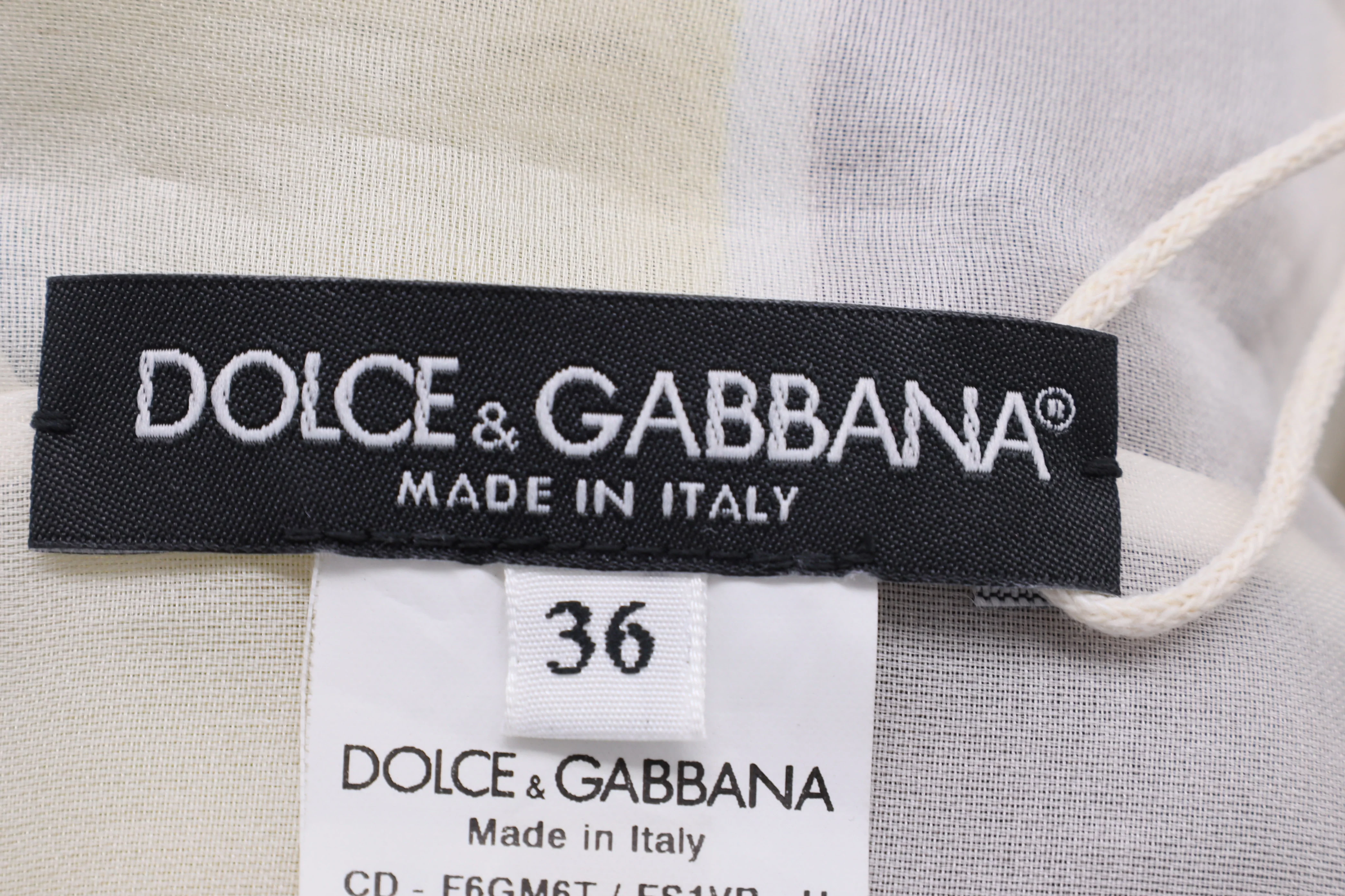 Women's Dolce & Gabbana Striped Midi Dress in Multicolor Silk - Image 9