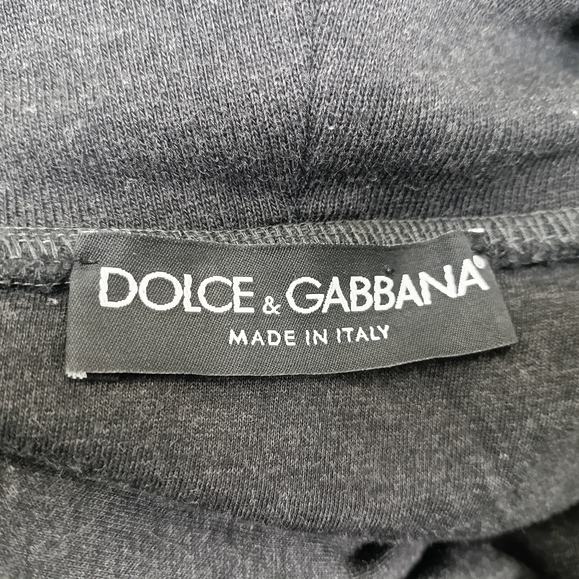 Women's  Dolce & Gabbana Tiger-Embroidered Hoodie in Grey Cotton - Image 5