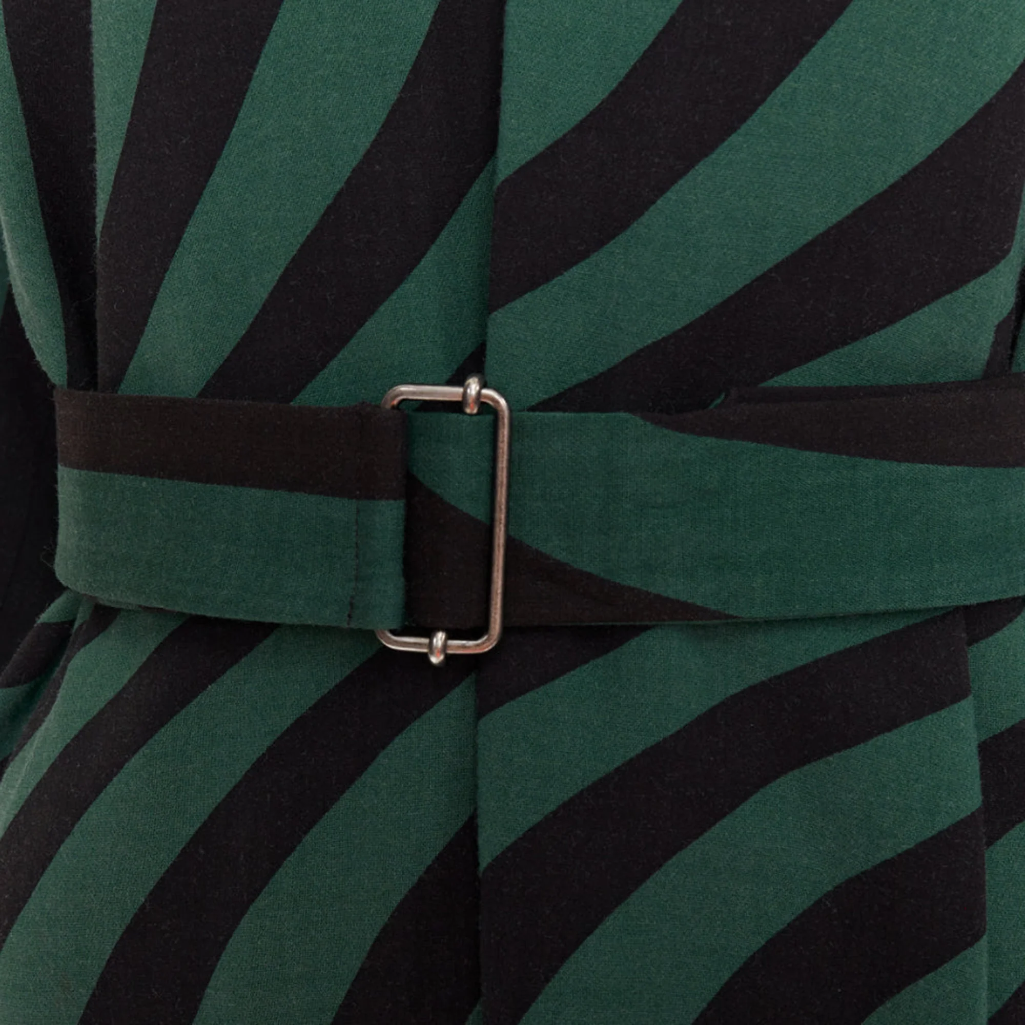 Women's Dries Van Noten 2017 Graphic Belted Dress - Image 2