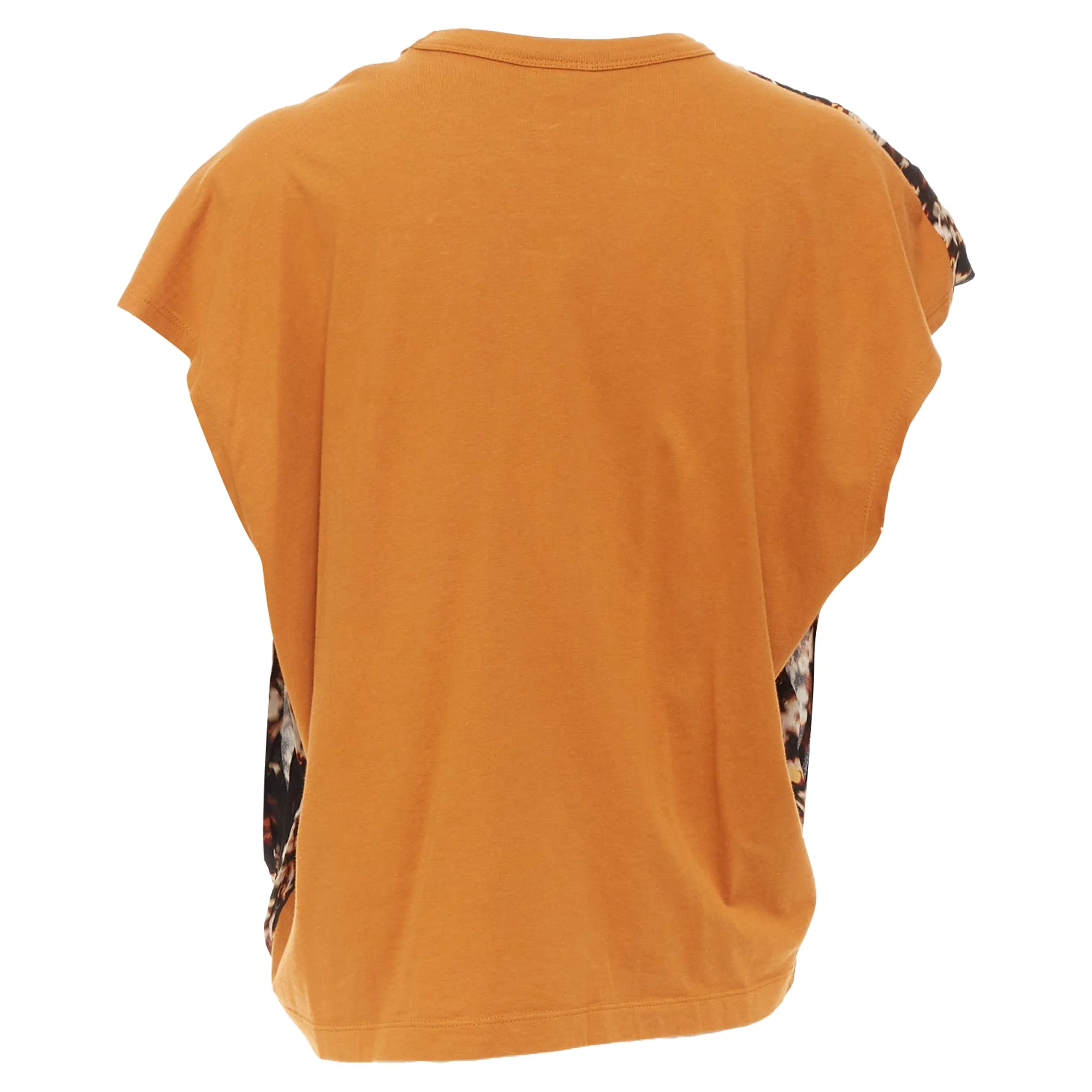 Women's DRIES VAN NOTEN 2021 Hernet brown black cotton blurry floral cap sweater S - Image 5