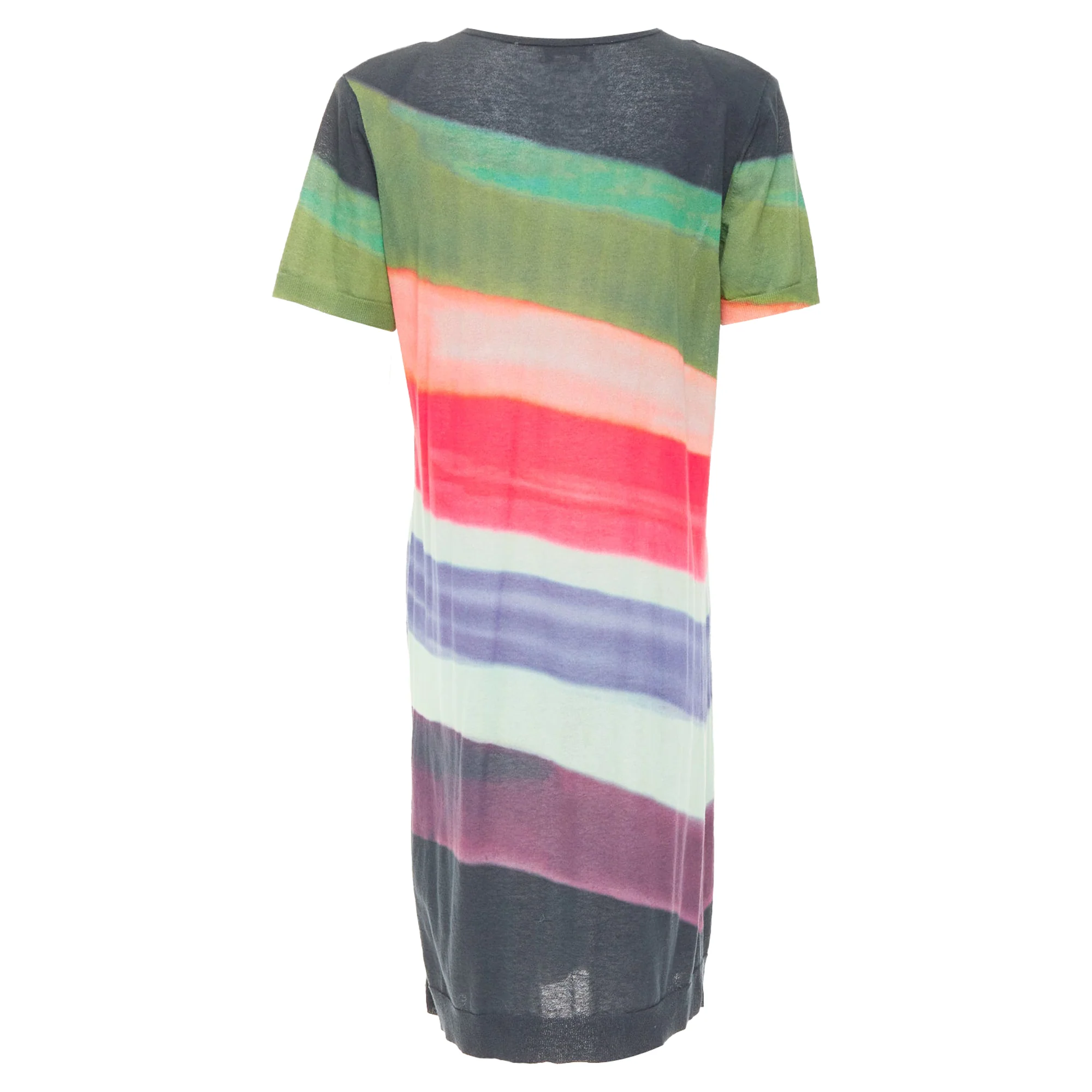 Women's DRIES VAN NOTEN 2021 Len Lye  Runway multicolor  shoulder pad tshirt dress S - Image 5