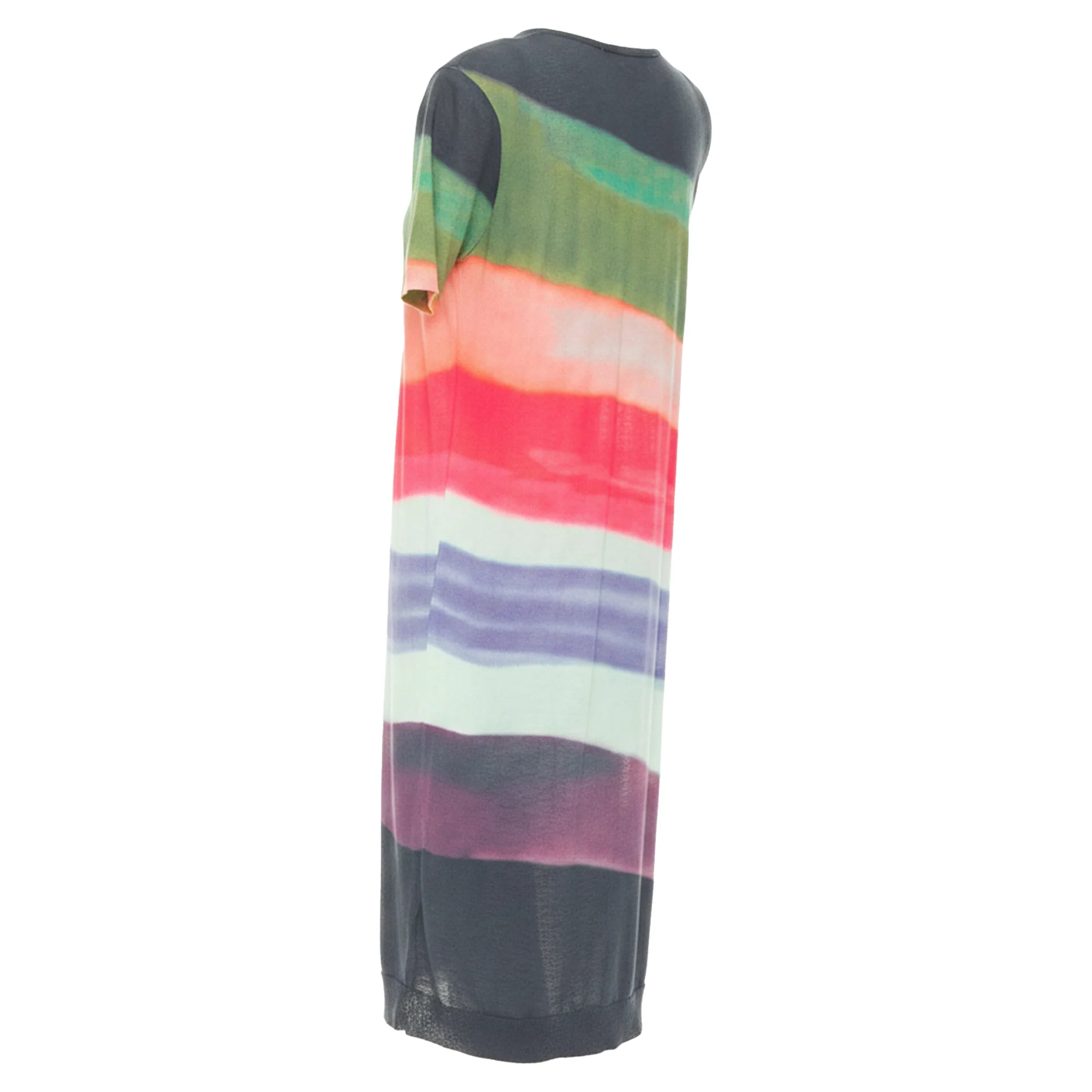Women's DRIES VAN NOTEN 2021 Len Lye  Runway multicolor  shoulder pad tshirt dress S - Image 6