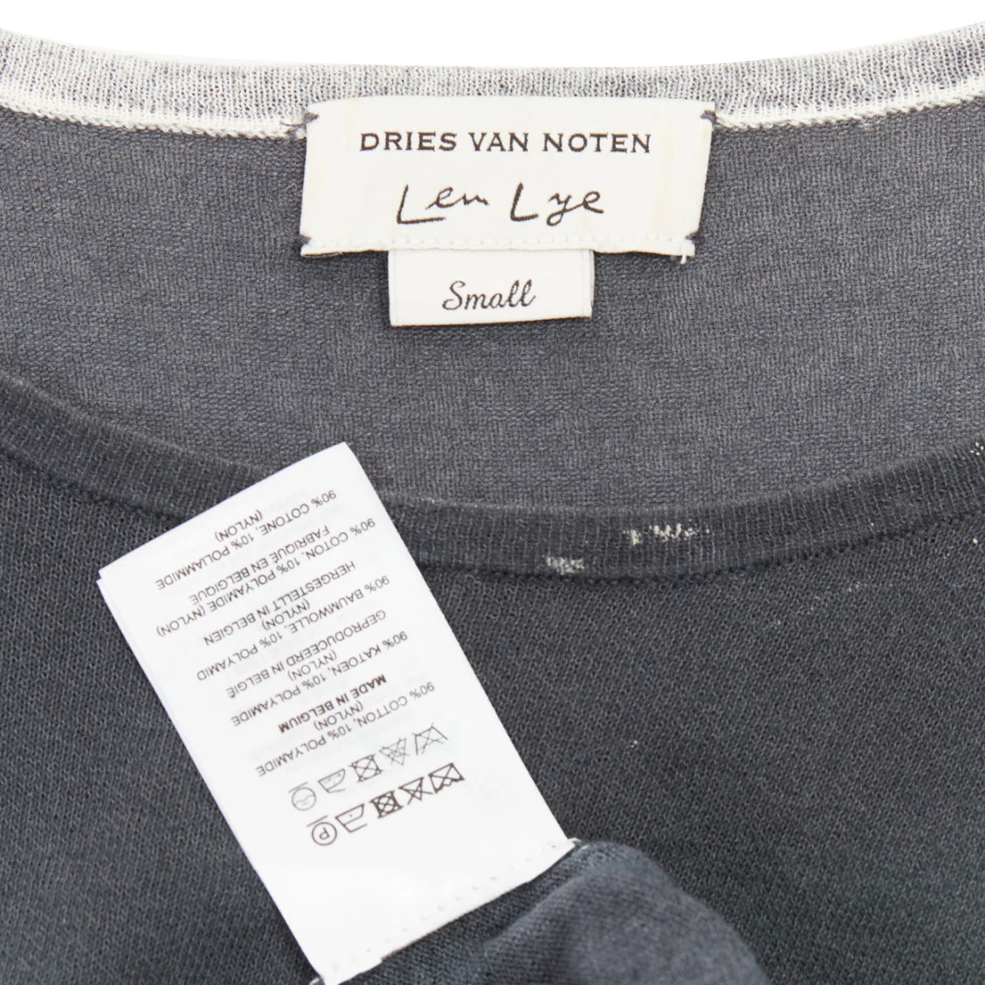 Women's DRIES VAN NOTEN 2021 Len Lye  Runway multicolor  shoulder pad tshirt dress S - Image 8