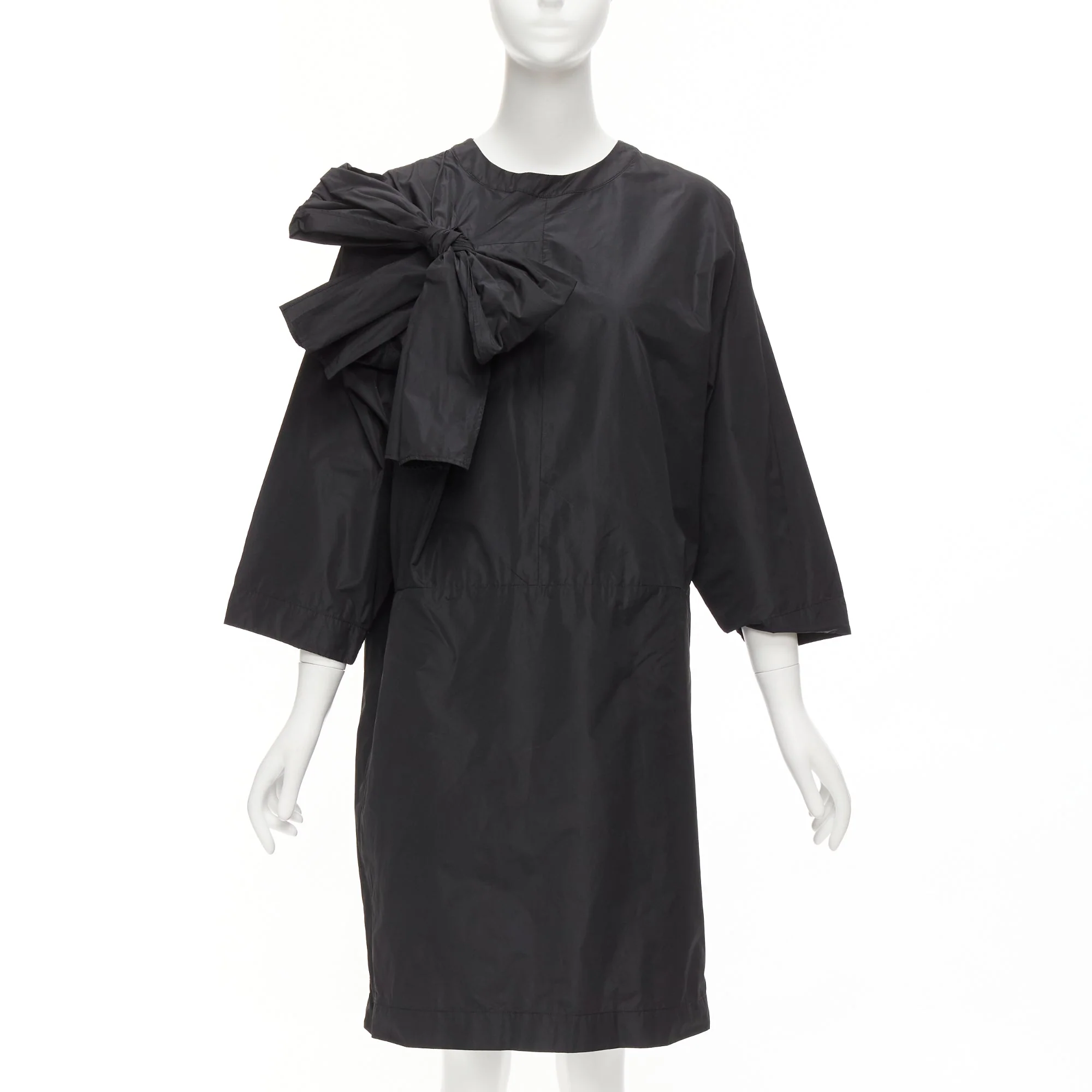 Women's Dries Van Noten Bow Detail Chest Panelled Keyhole Tent Dress - Image 7