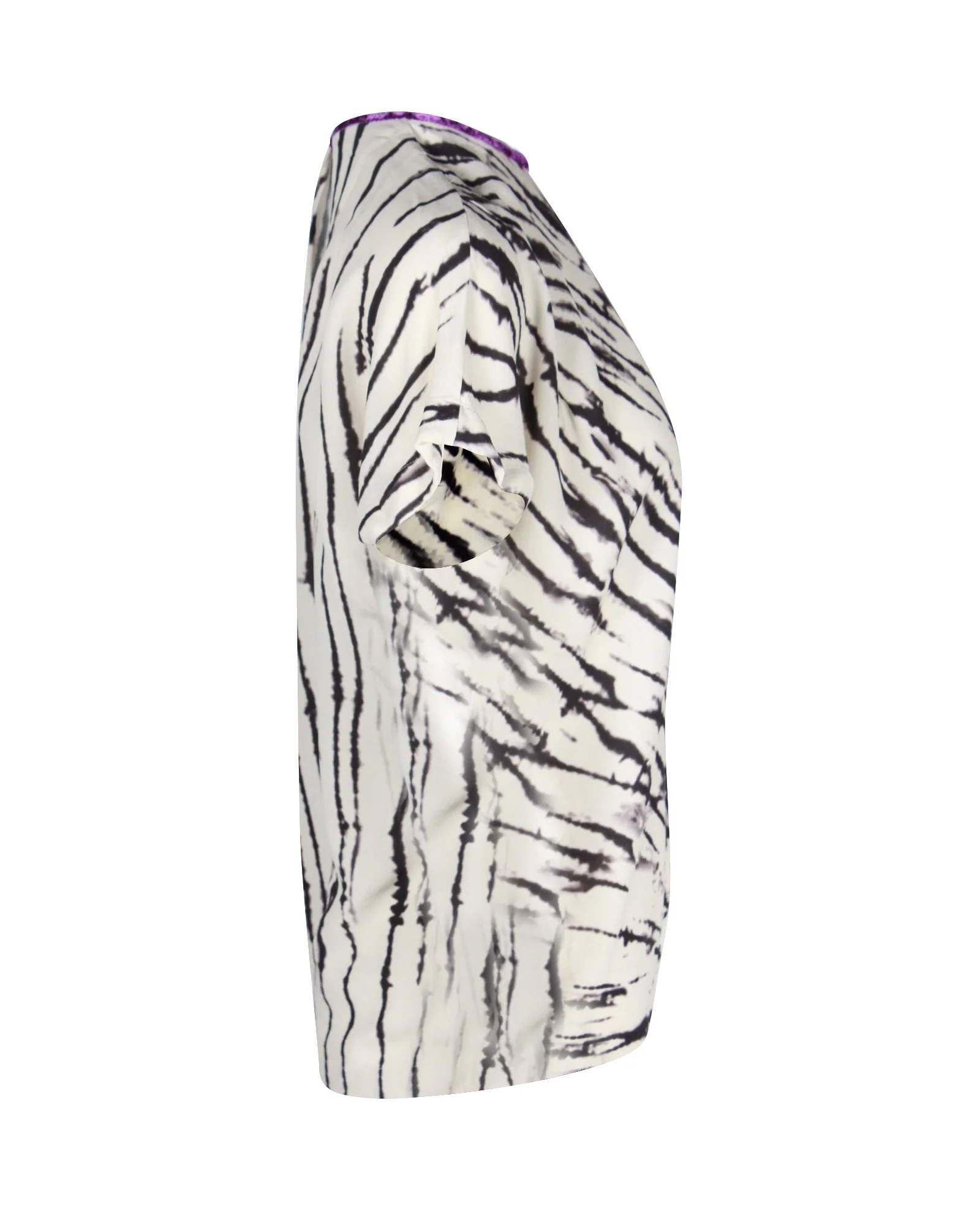 Women's Dries Van Noten Printed Blouse in White Viscose - Image 2