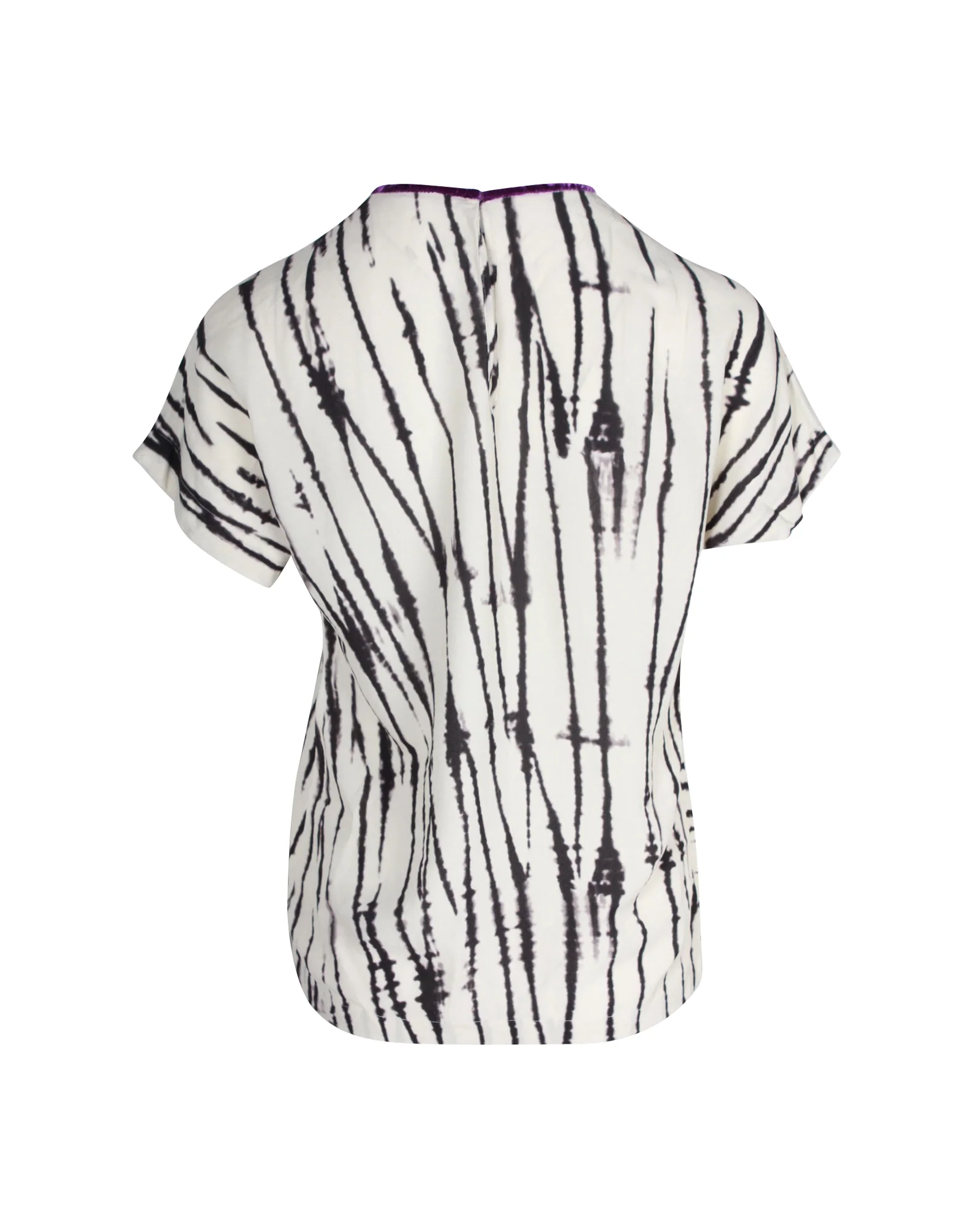 Women's Dries Van Noten Printed Blouse in White Viscose - Image 3