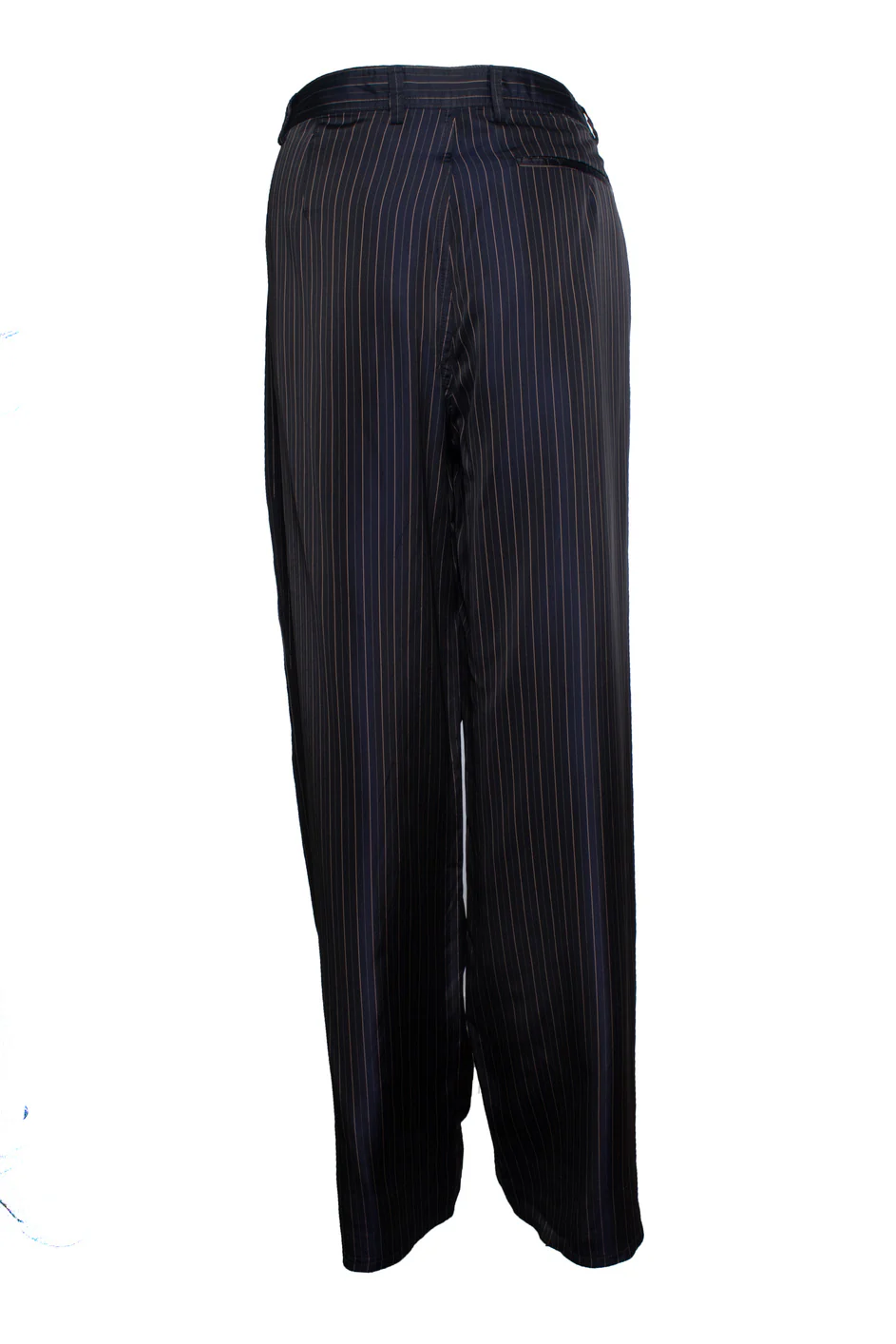 Women's Dries van noten, striped wide leg shiny pantalon - Image 2