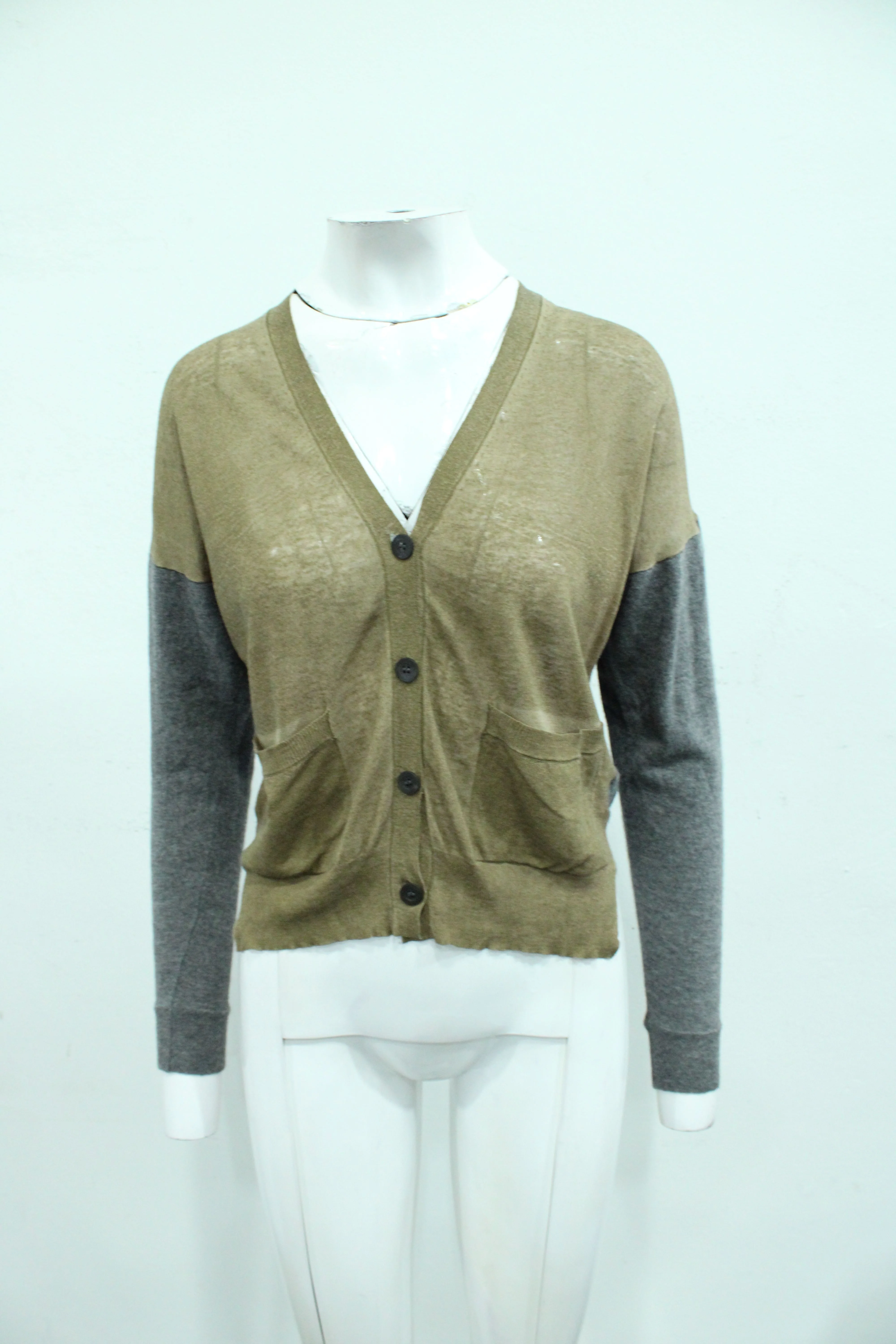 Women's Grey and Brown Cardigan - Image 7