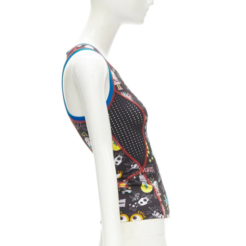 Women's Fendi Activewear FF robot Monster Eye tank top - Image 10