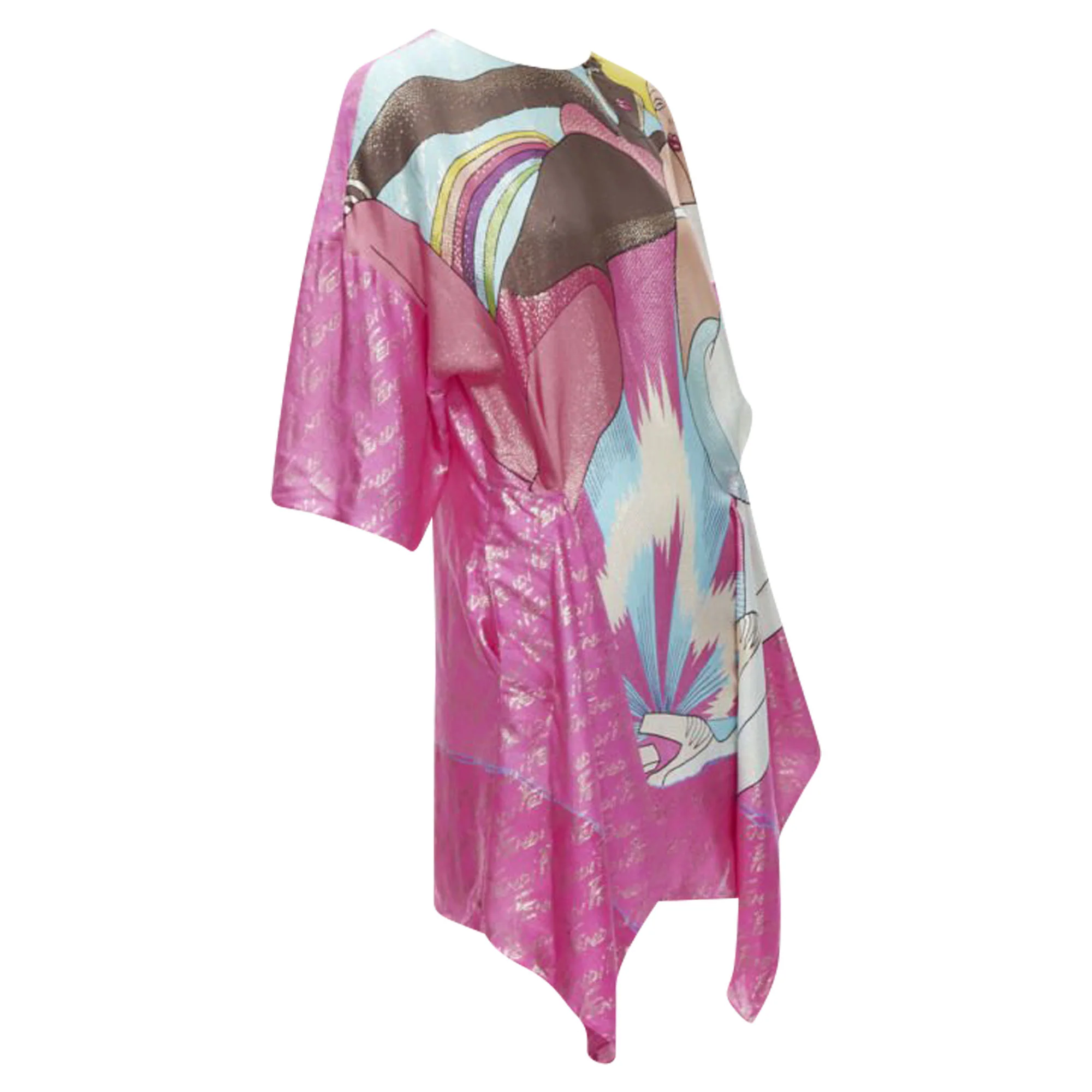 Women's Fendi Antonio Lopez metallic logo jacquard dress - Image 3