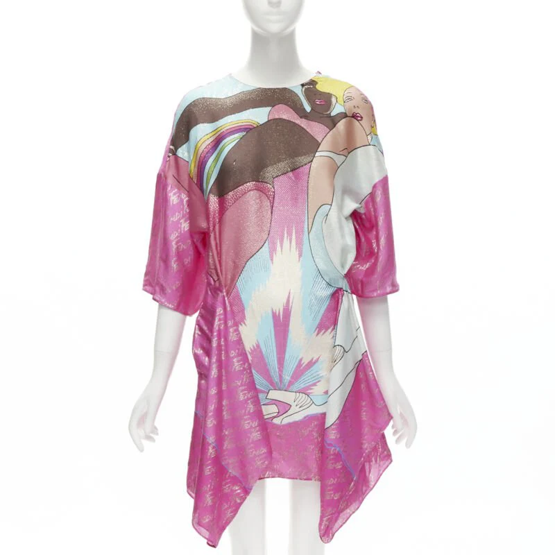 Women's Fendi Antonio Lopez metallic logo jacquard dress - Image 7