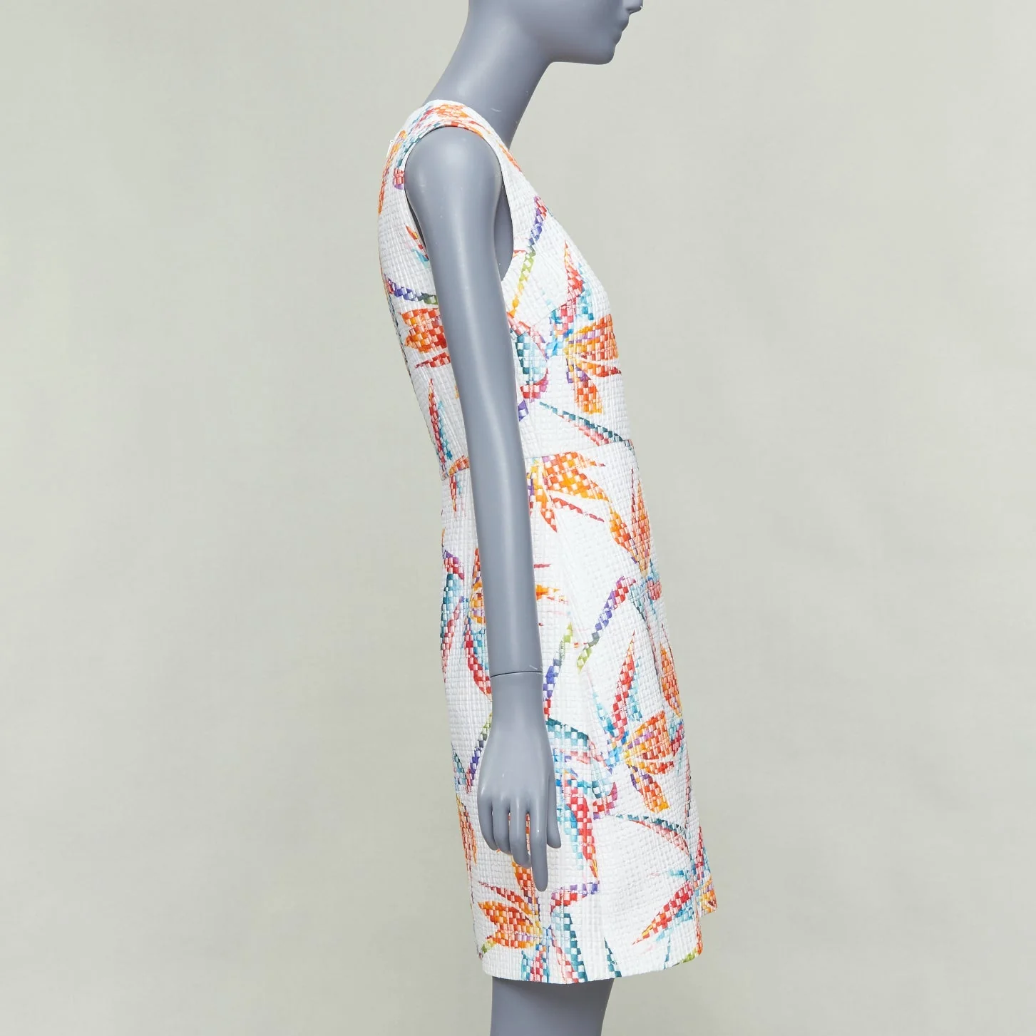 Women's Fendi bird of paradise jacquard cocktail dress - Image 10