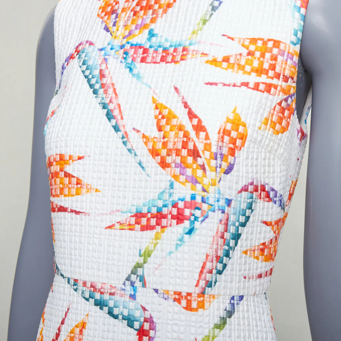 Women's Fendi bird of paradise jacquard cocktail dress - Image 8