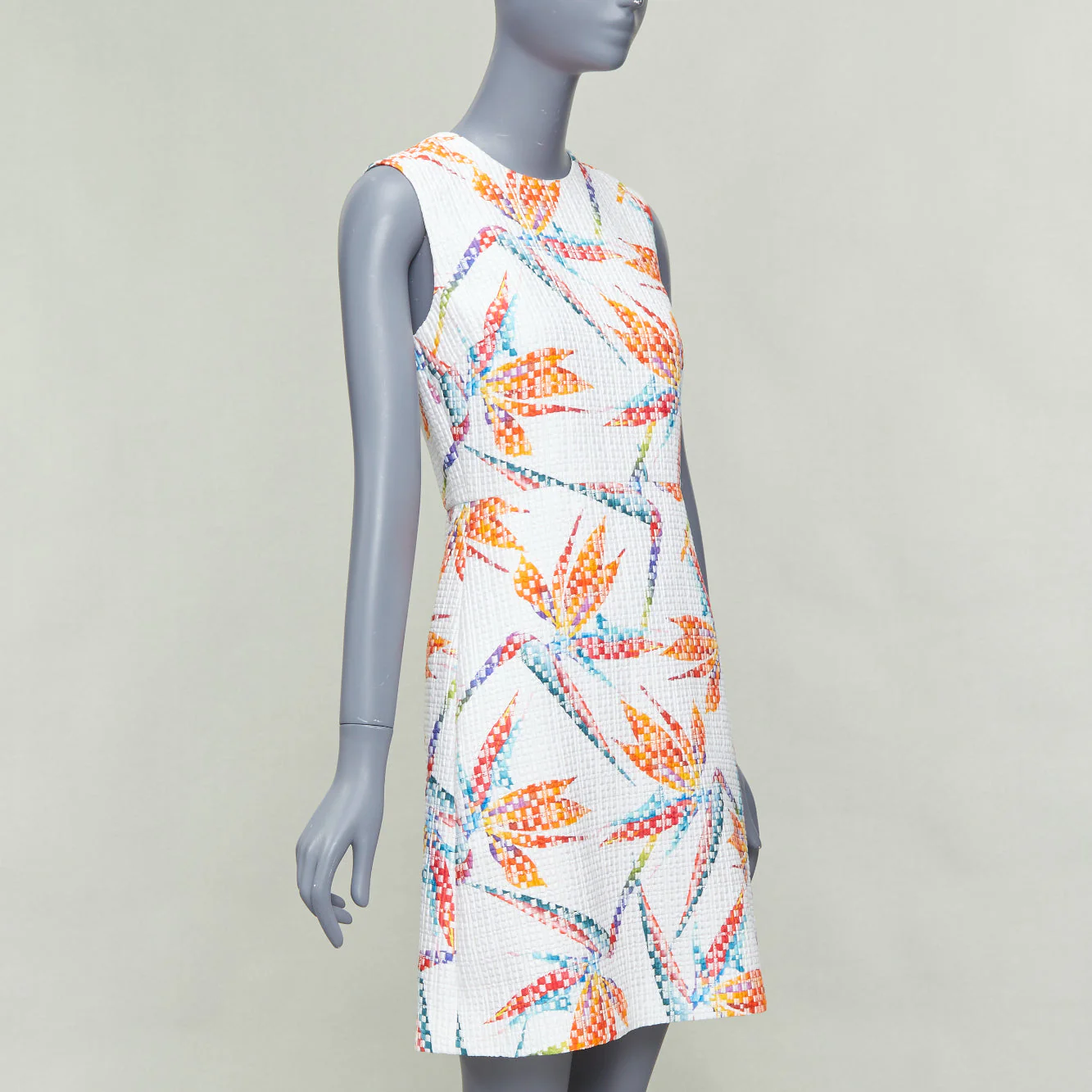 Women's Fendi bird of paradise jacquard cocktail dress - Image 9