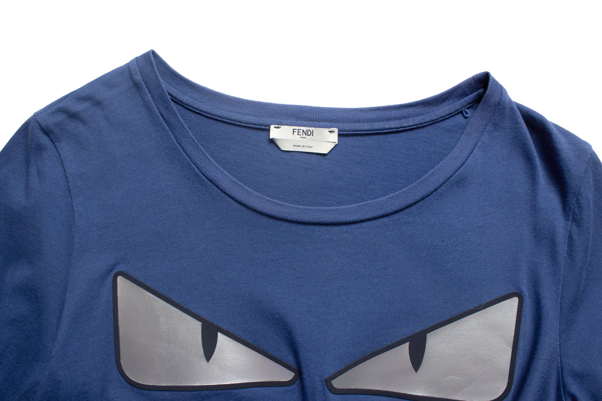 Women's Fendi Bug eyes t-shirt in blue - Image 5