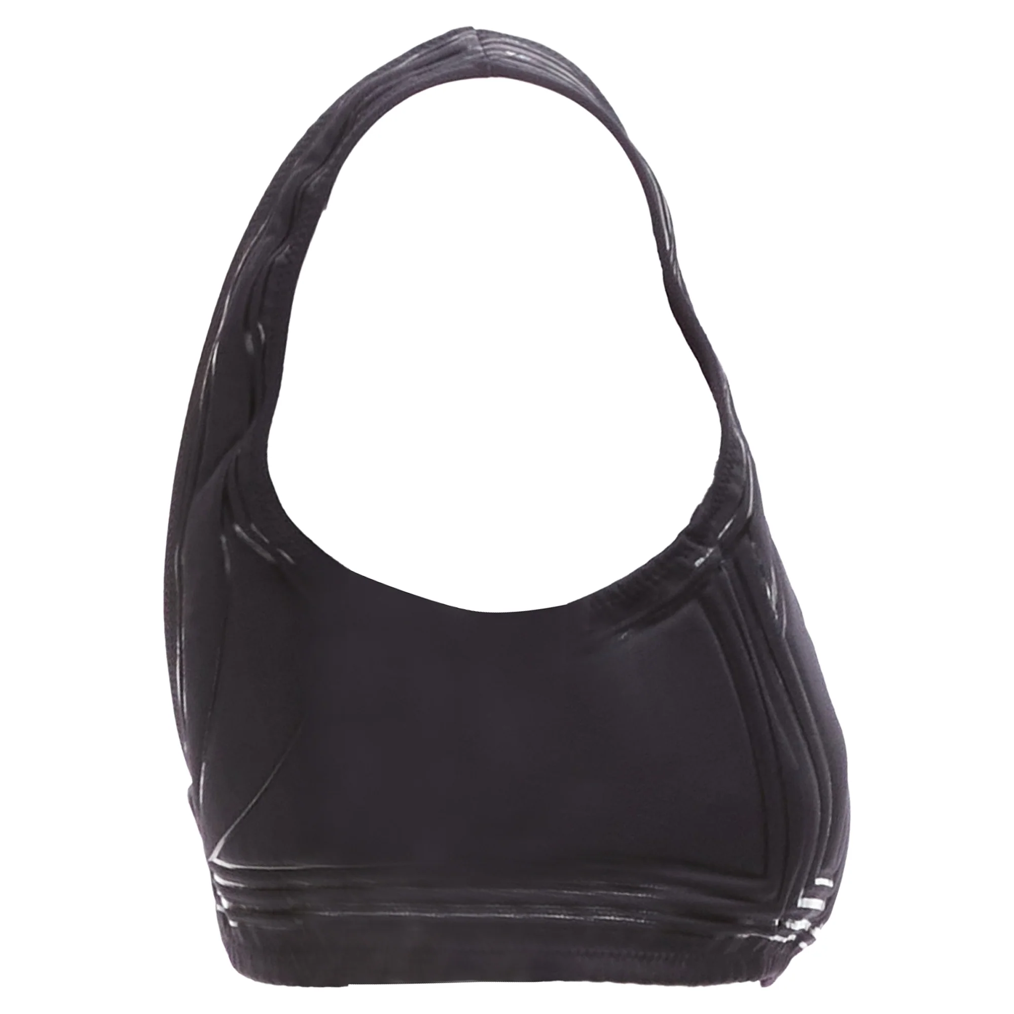 Women's Fendi FFreedom Neoprene Rubber FF Logo Scoop Cropped Bra Top - Image 4
