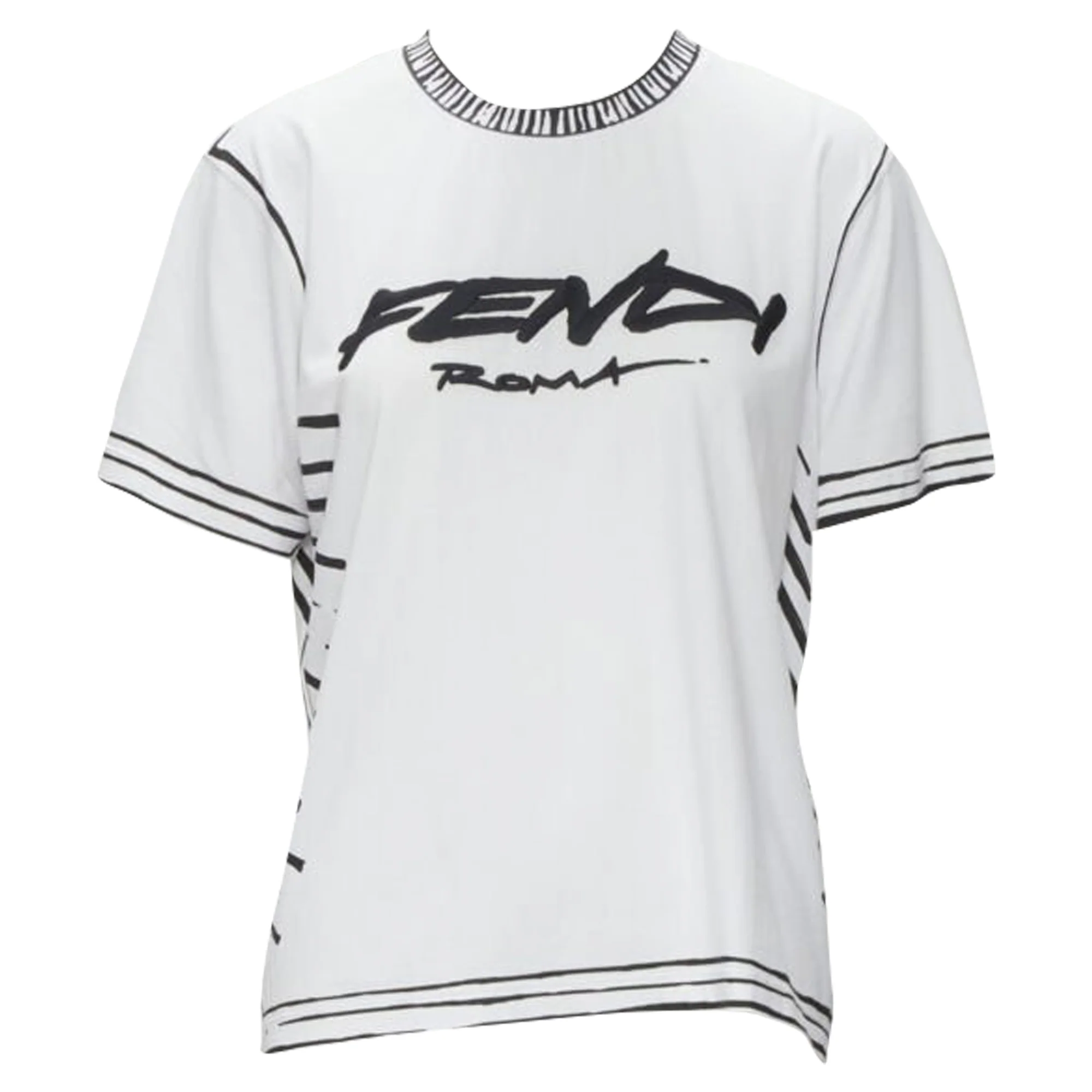 Women's Fendi Joshua Vides cotton print logo t-shirt