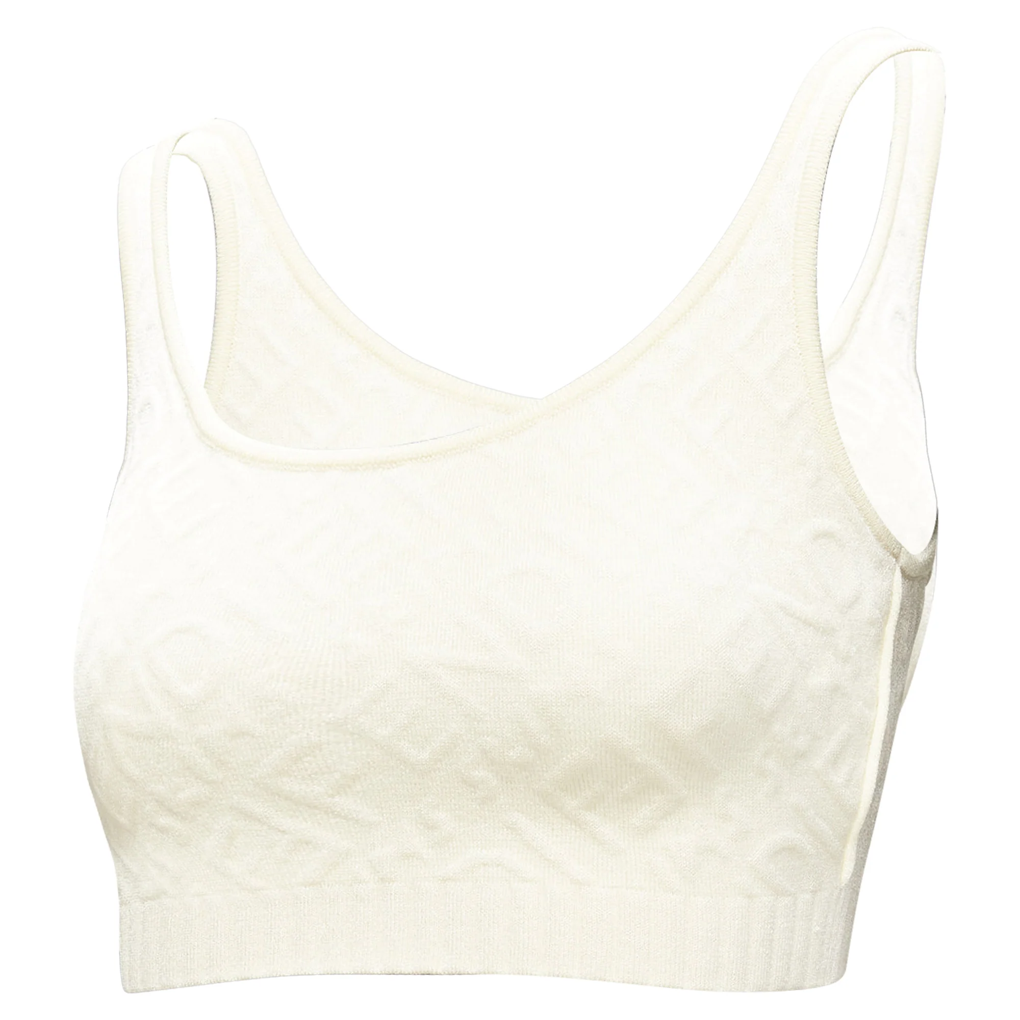 Women's Fendi SKIMS logo jacquard scoop neck bralette crop top - Image 2