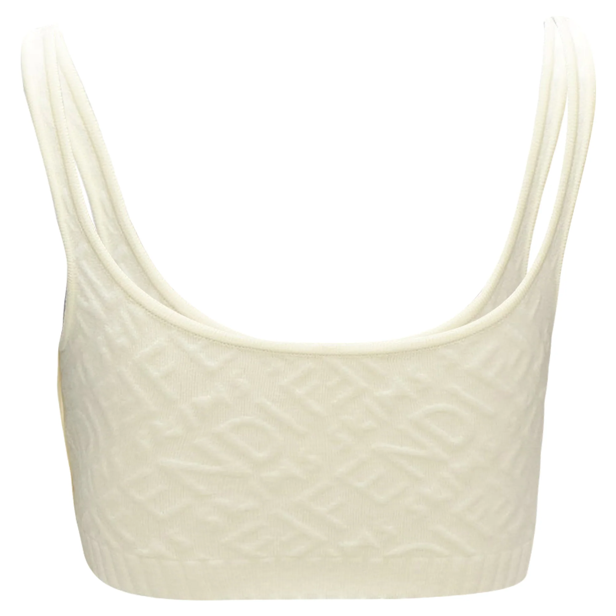 Women's Fendi SKIMS logo jacquard scoop neck bralette crop top - Image 5
