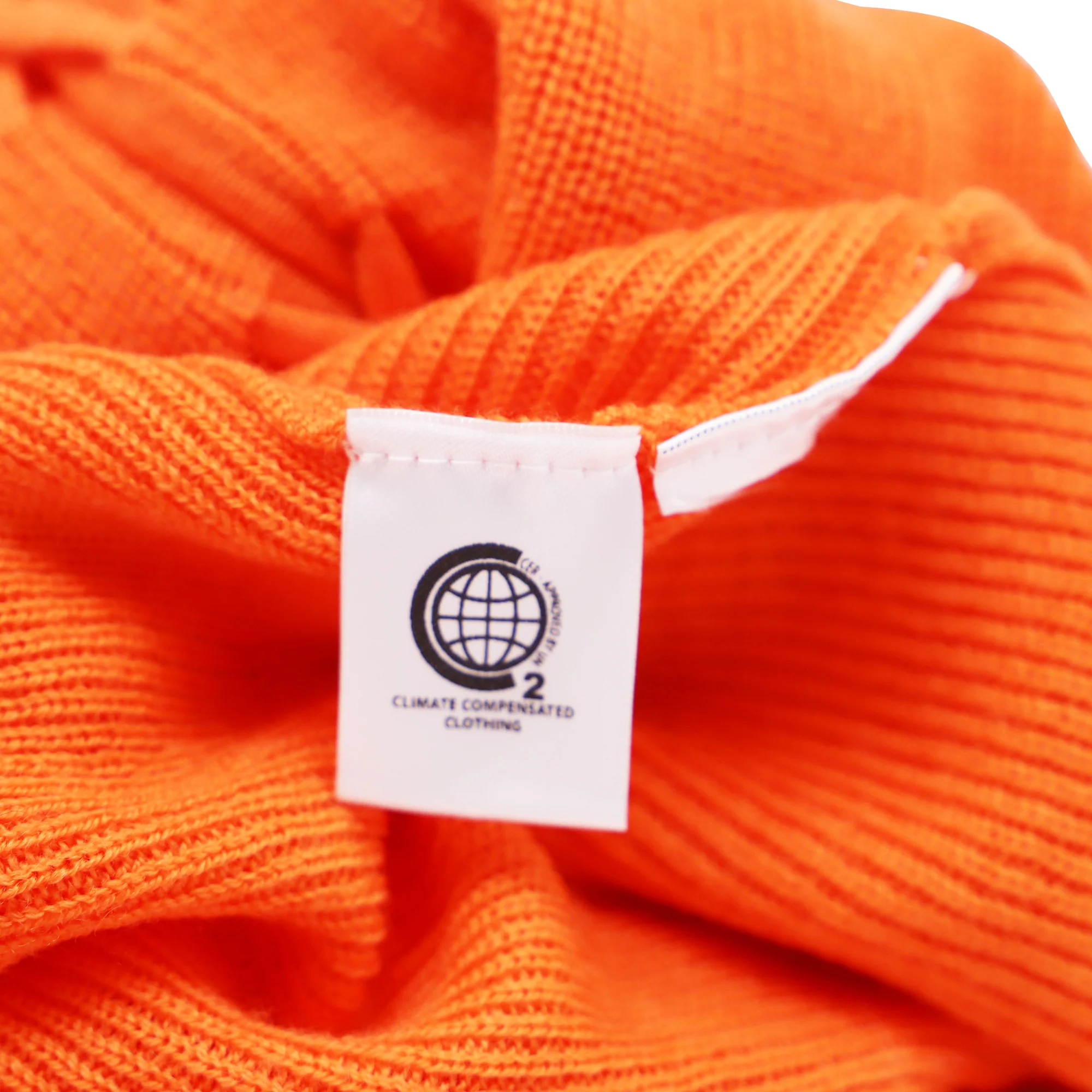 Women's Ganni Lace-Up Top in Orange Merino Wool - Image 6