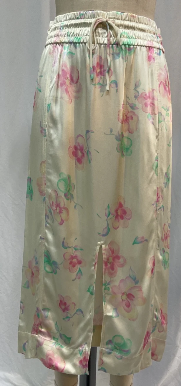 Women's Ganni Midi Skirt in Floral Print Viscose - Image 7