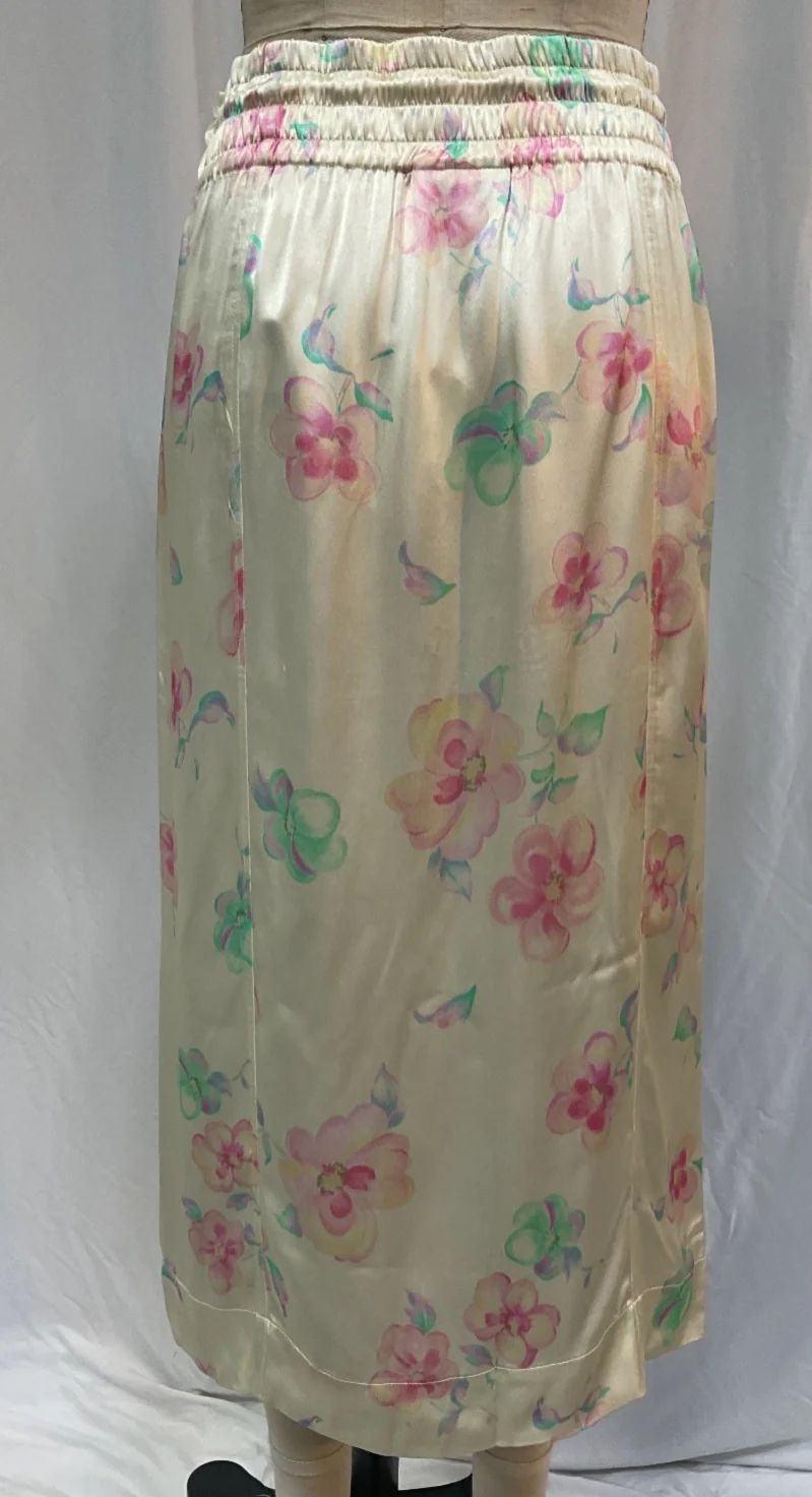 Women's Ganni Midi Skirt in Floral Print Viscose - Image 9