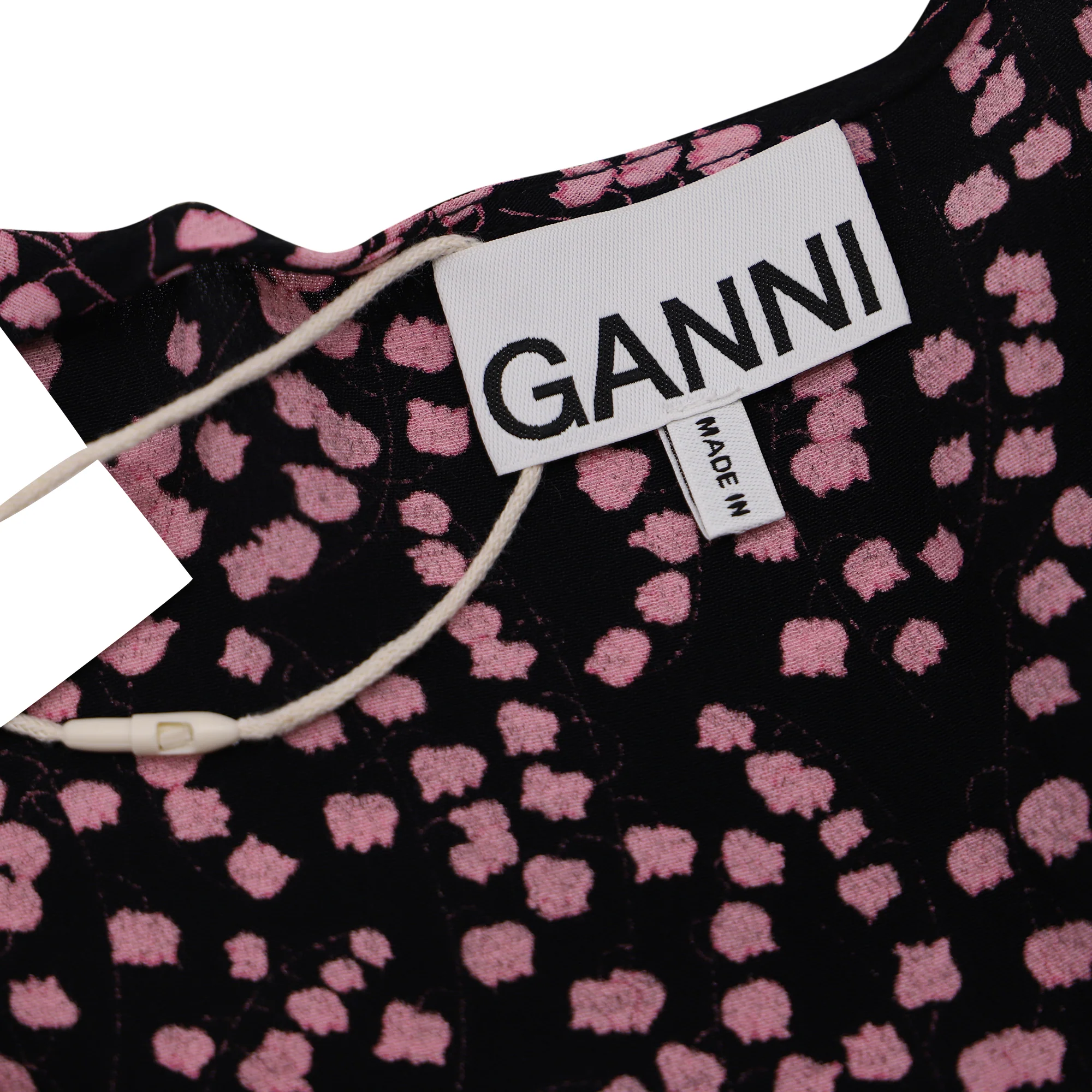 Women's Ganni Wrap Blouse in Floral Print Viscose - Image 6